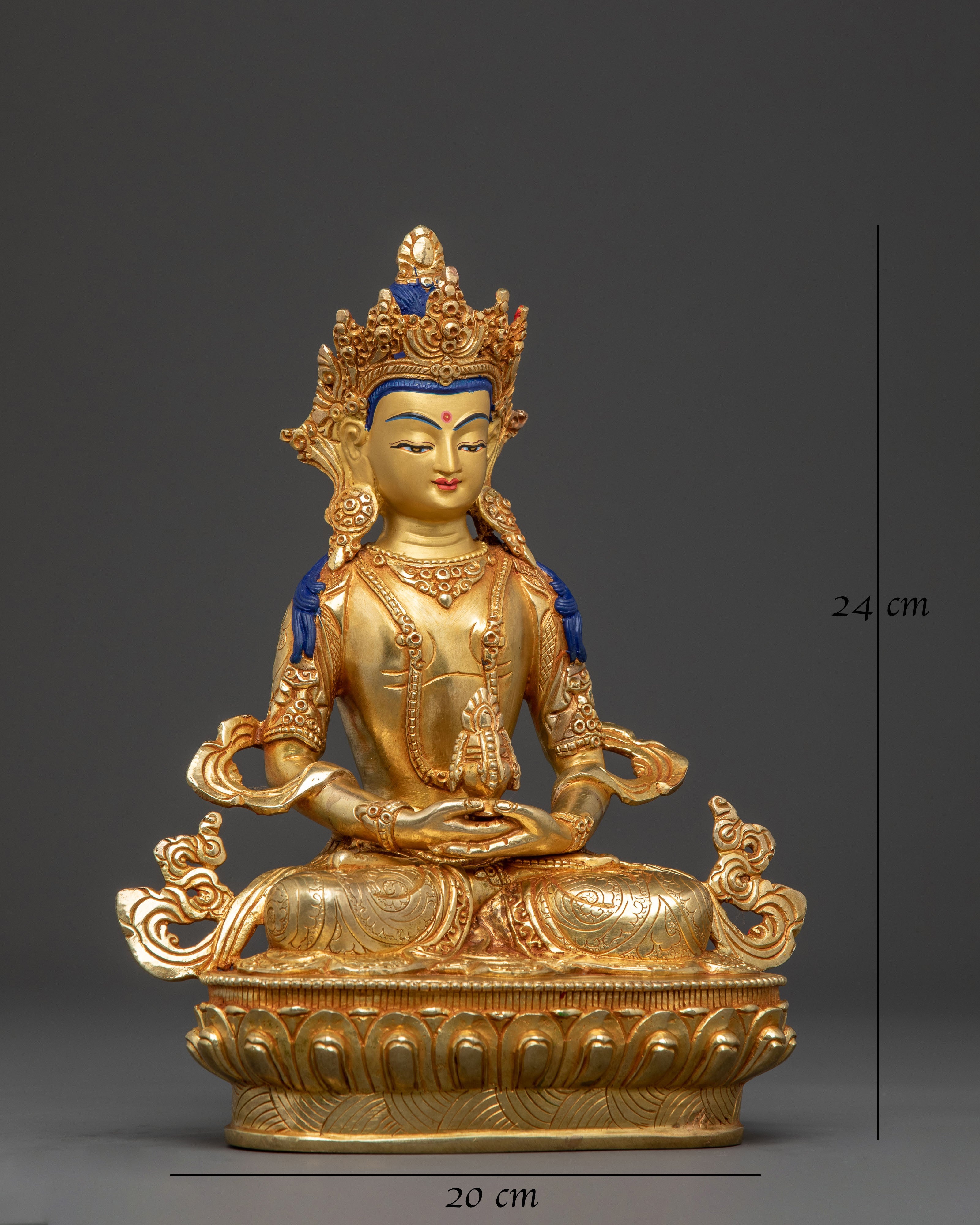 Handcrafted Longevity Buddha Amitayus Statue