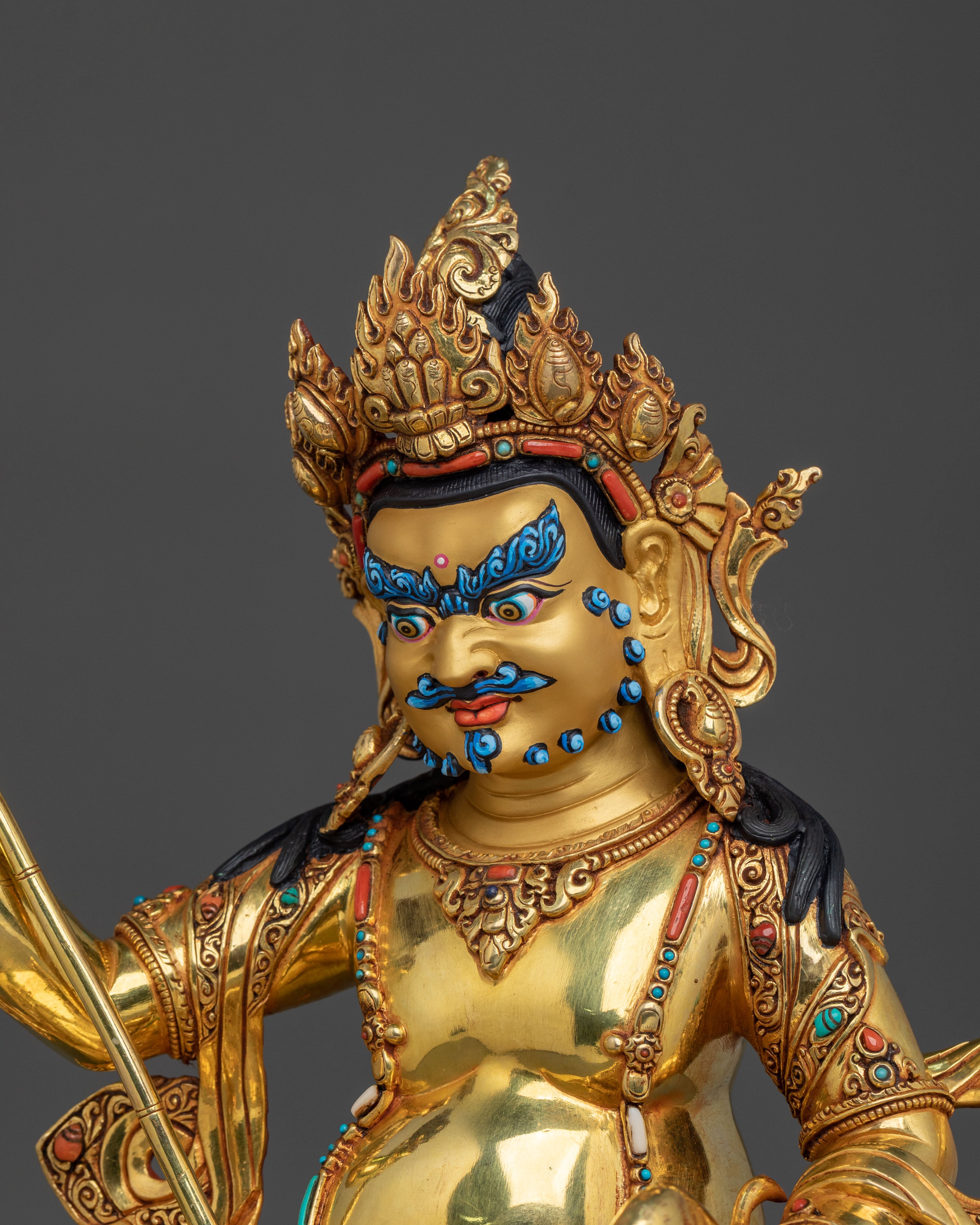Five Dzambhala Statue Set | Sacred Buddhist Collection