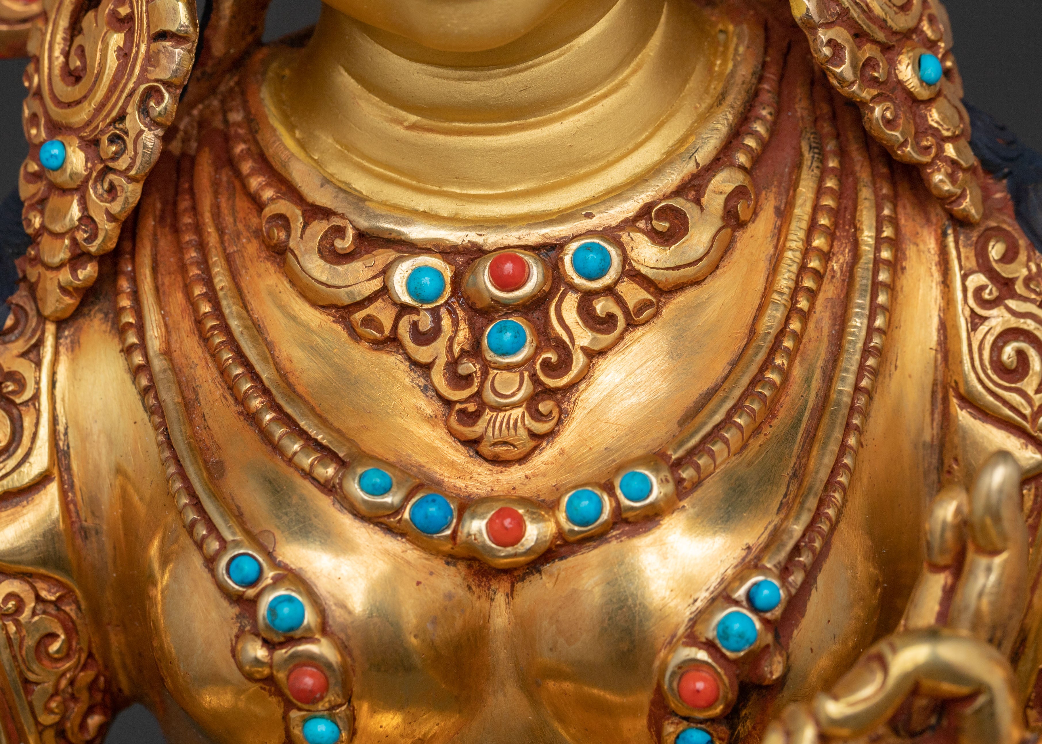 Green Tara Buddhist Protection Sculpture | Goddess of Swift Compassion