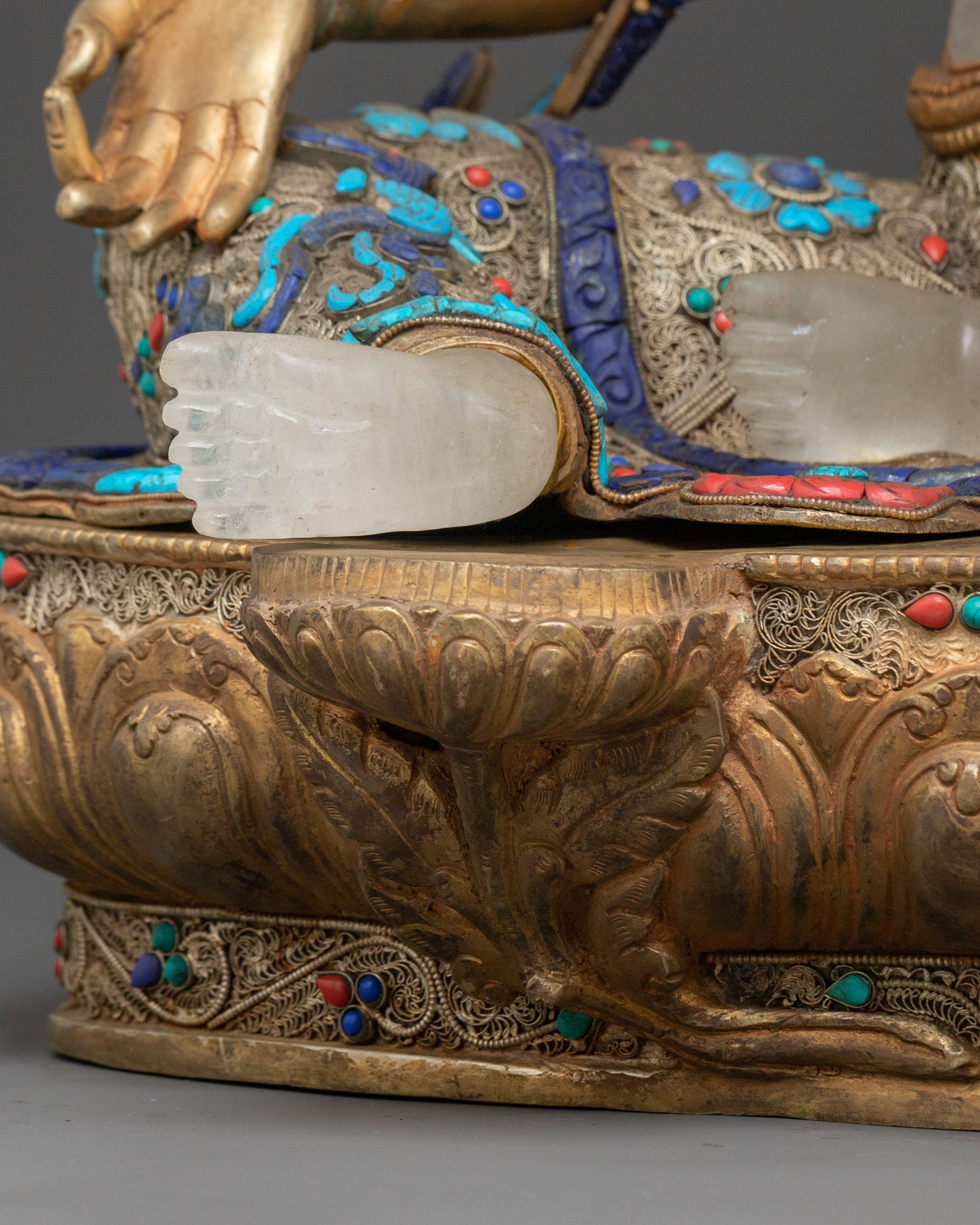 Green Tara Healing and Blessing Statue | Himalayan Buddhist Art