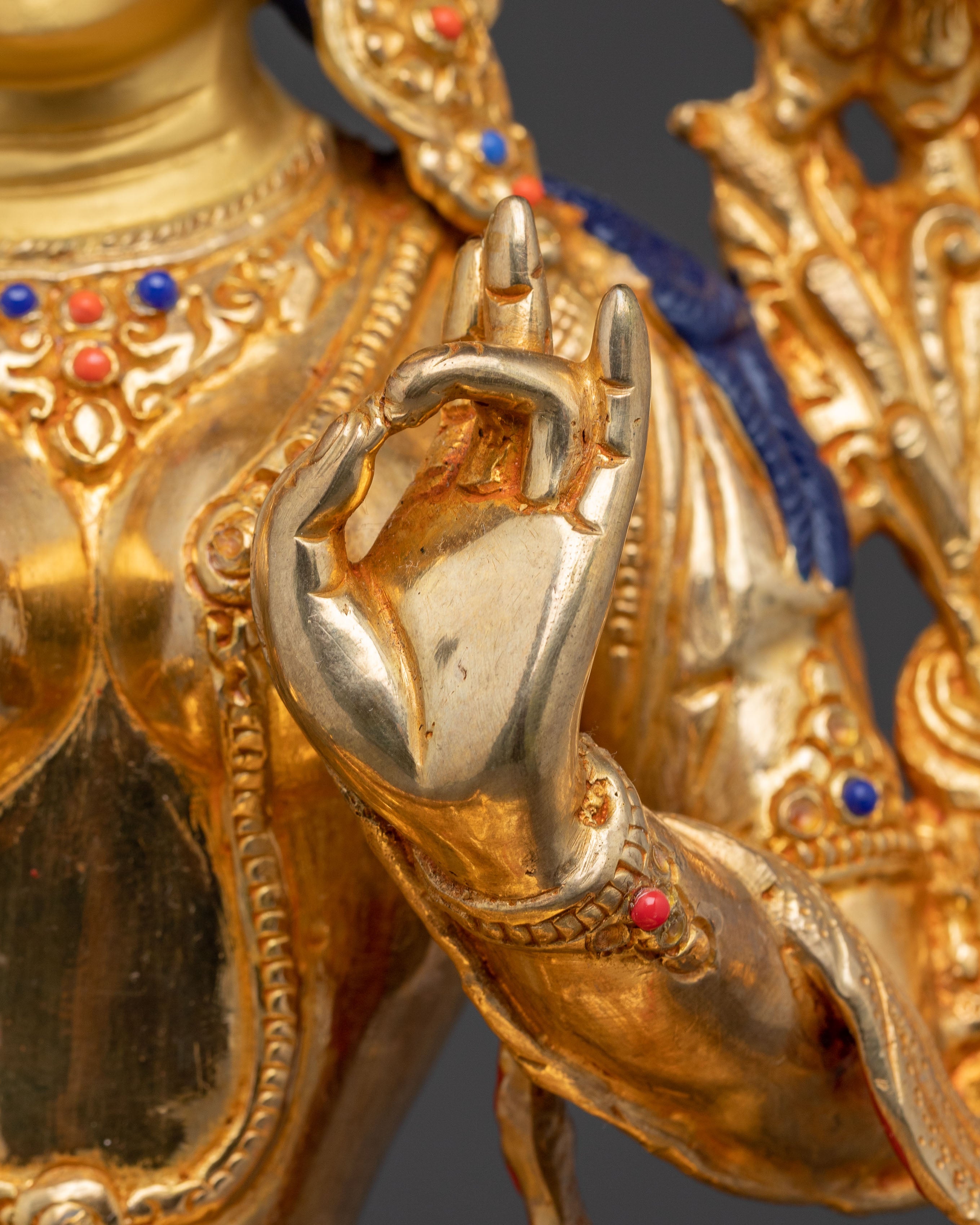 Handmade Copper Statue of Shyama Tara (Green Tara)