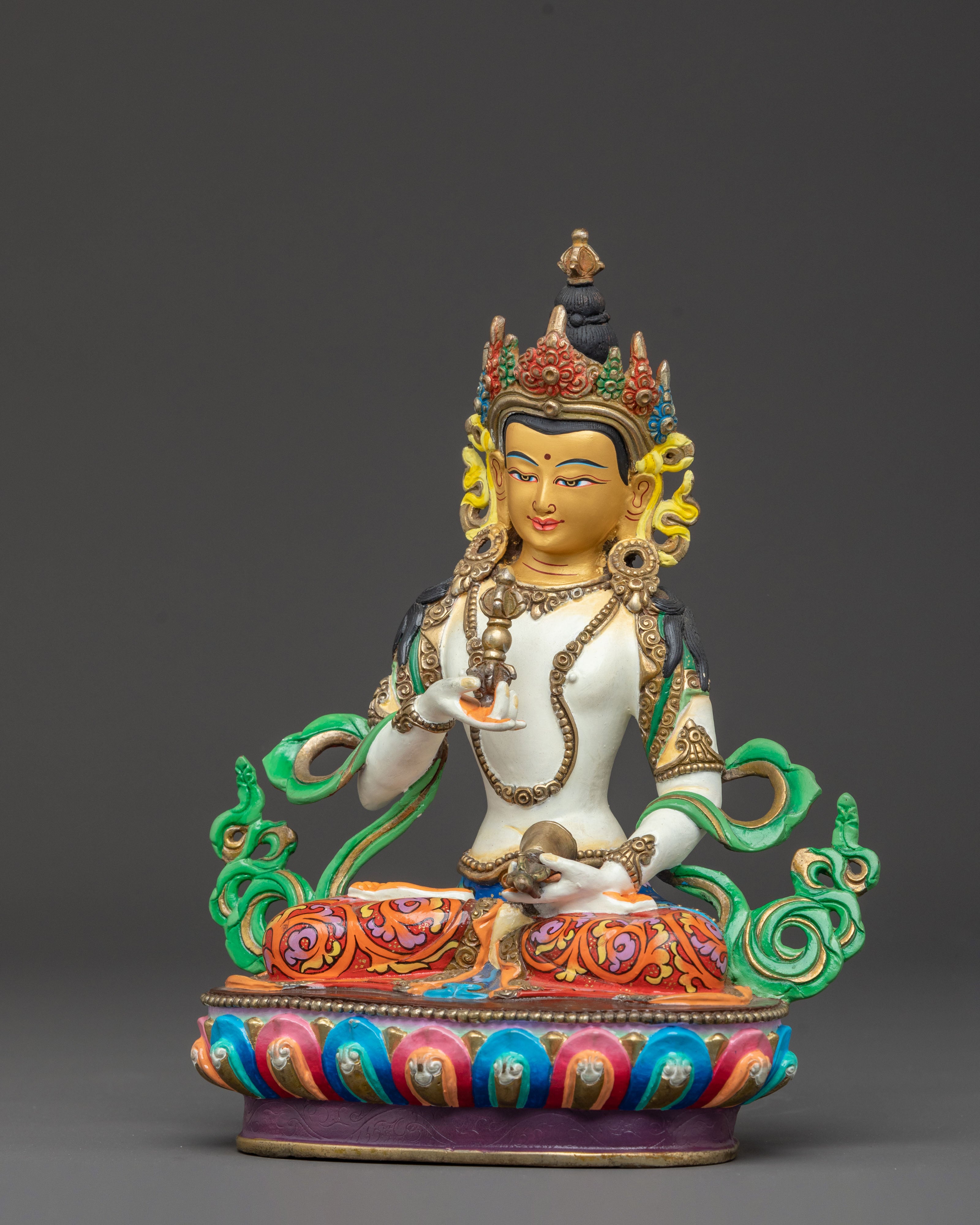 Golden Vajrasattva Purification Statue: Radiant Grace