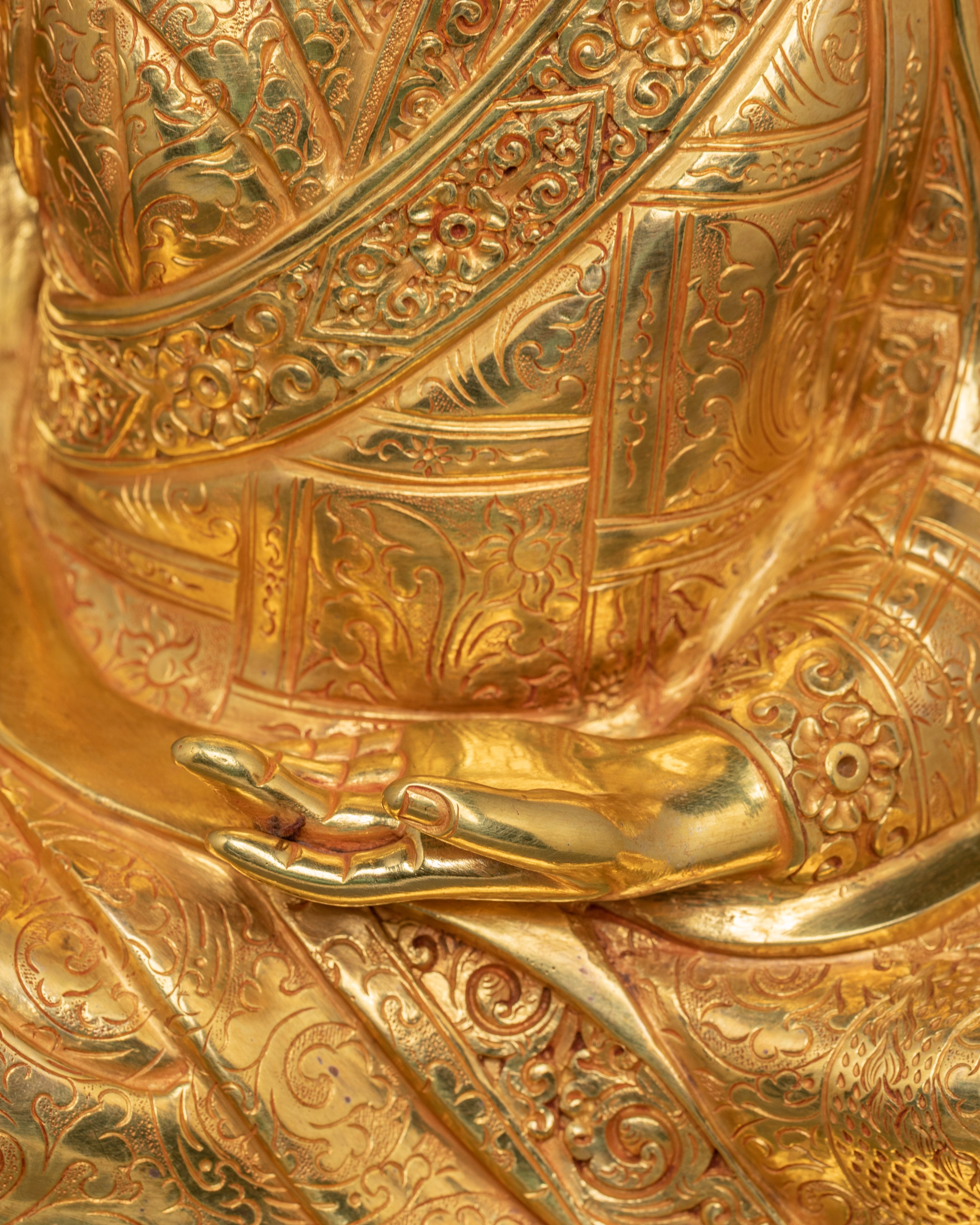 Handmade 16th Karmapa Sculpture | Tibetan shrine or spiritual meditation altar