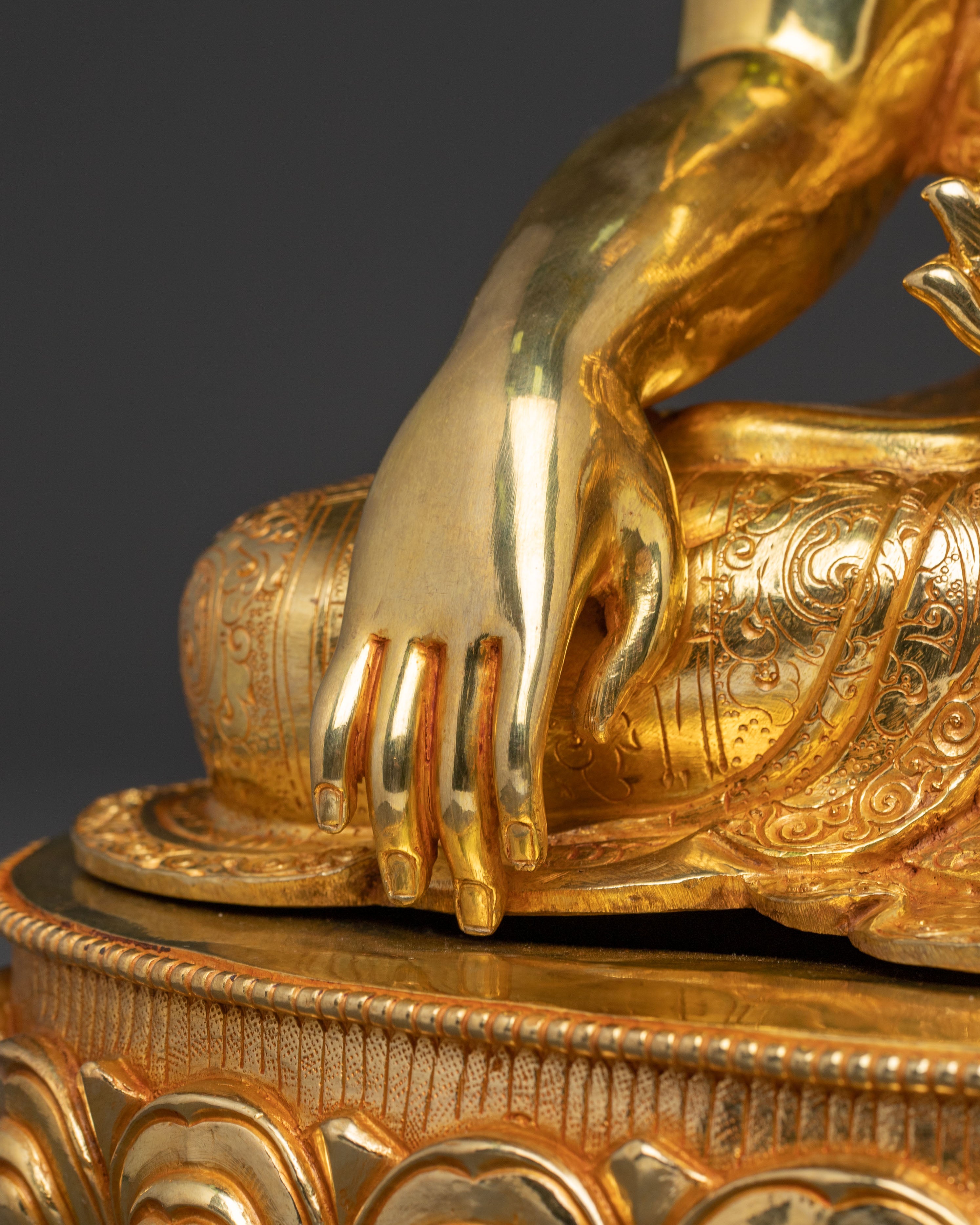 Himalayan Gautama Buddha Copper Statue | Dharma Teacher Figurine