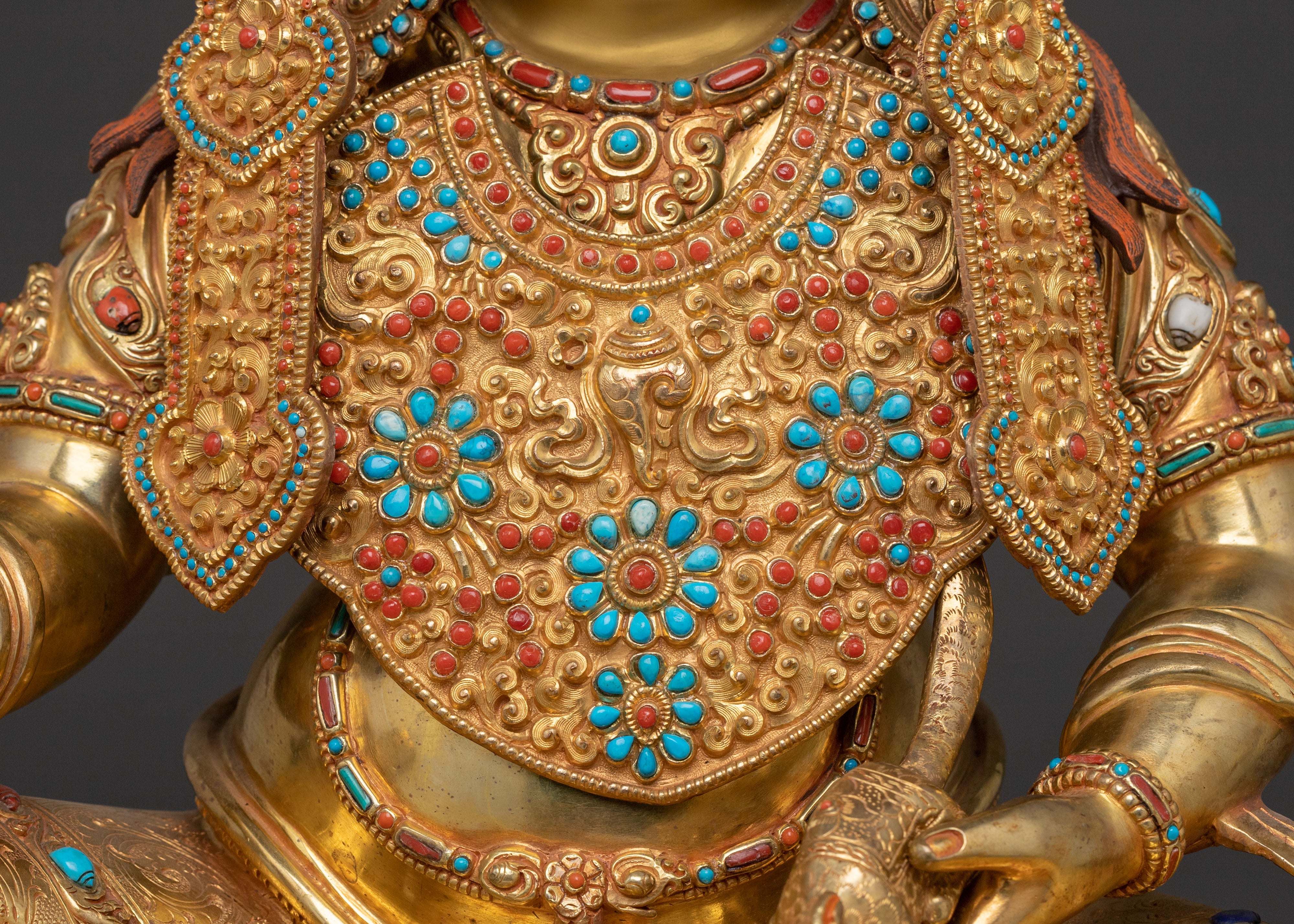 Zambhala Golden Statue | Guardian of Abundance