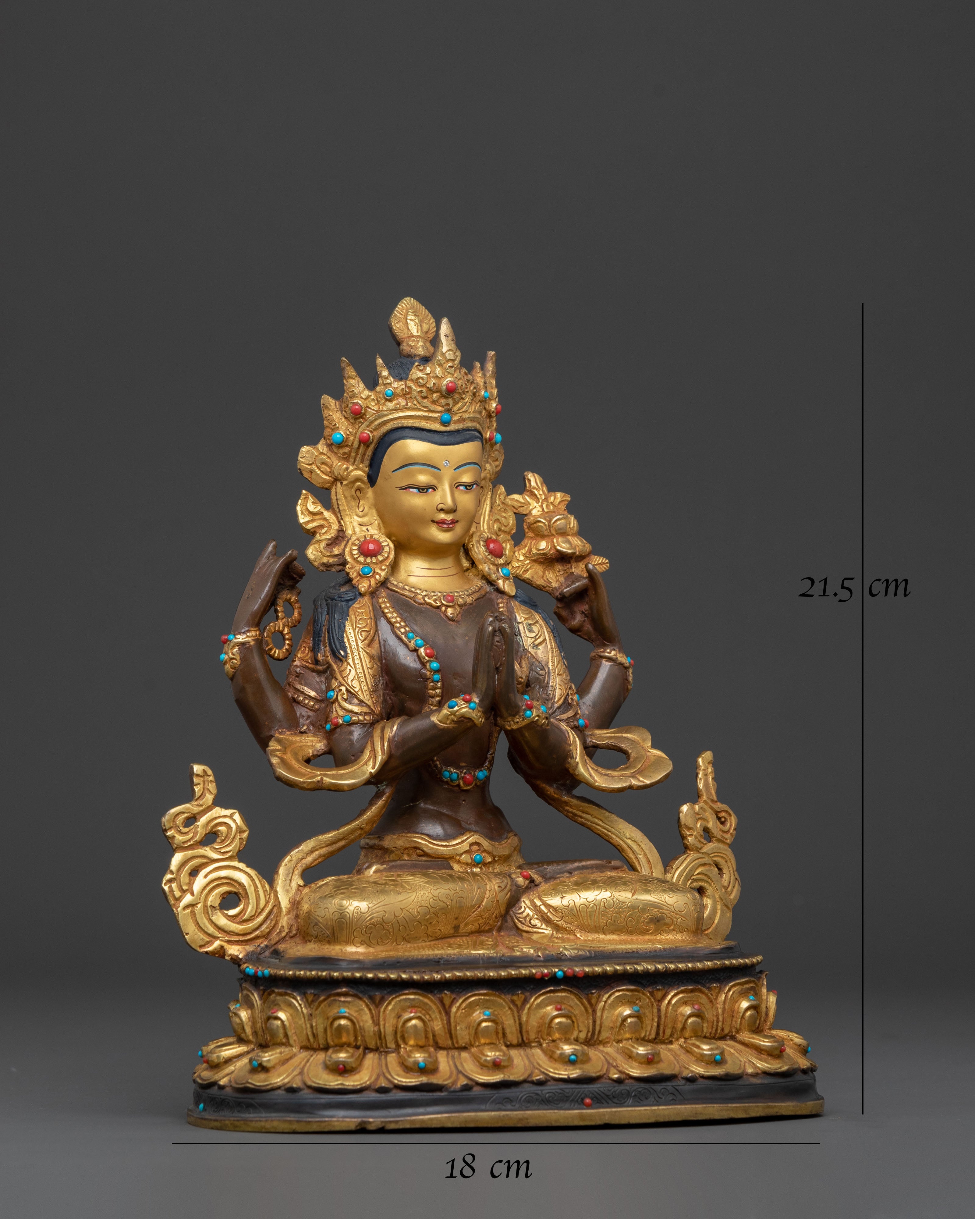 Chenrezig Compassion Statue | Meditation Altar Decor