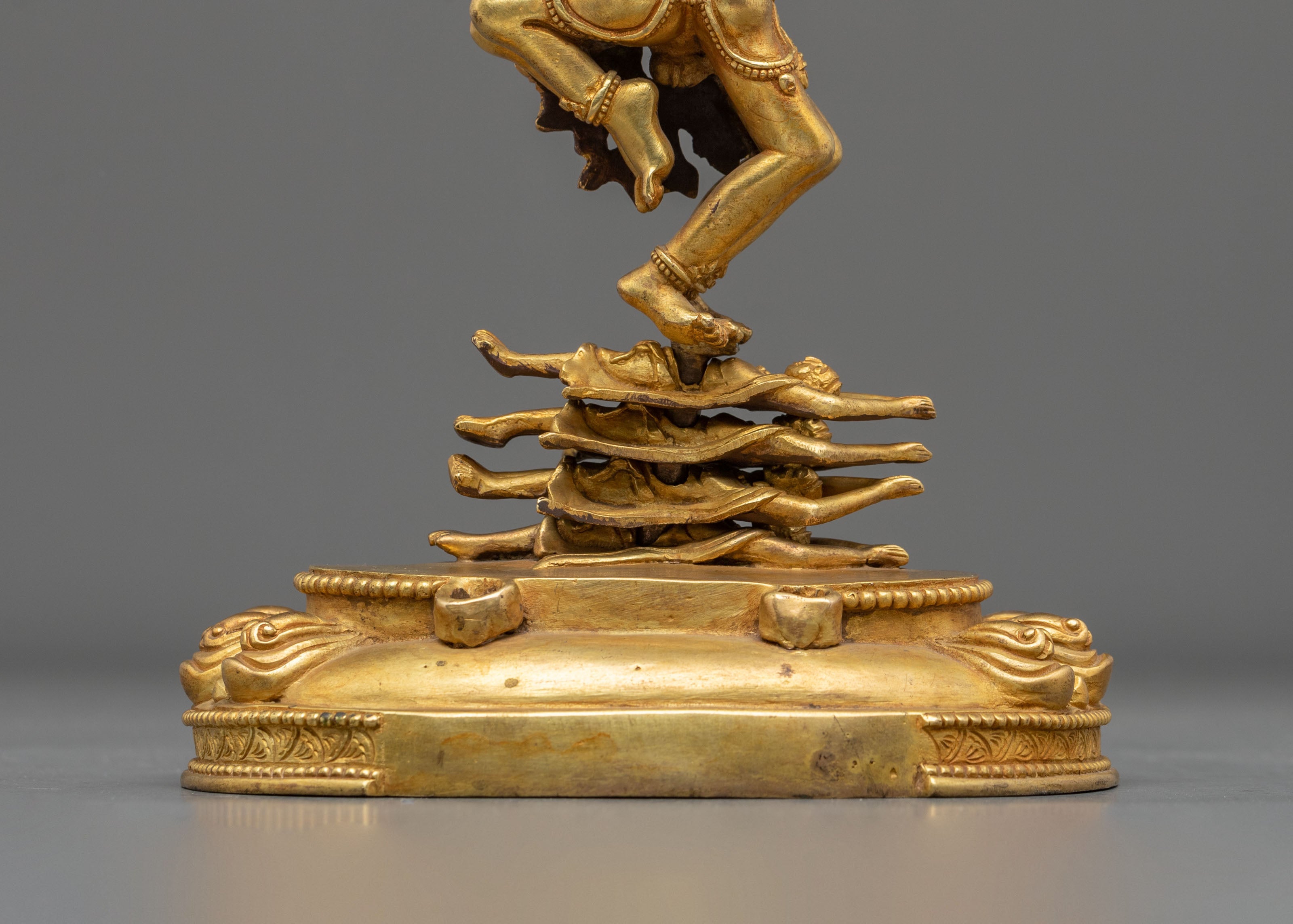 Buddhist Protector Hevajra Statue – 24K Gold Gilded Copper