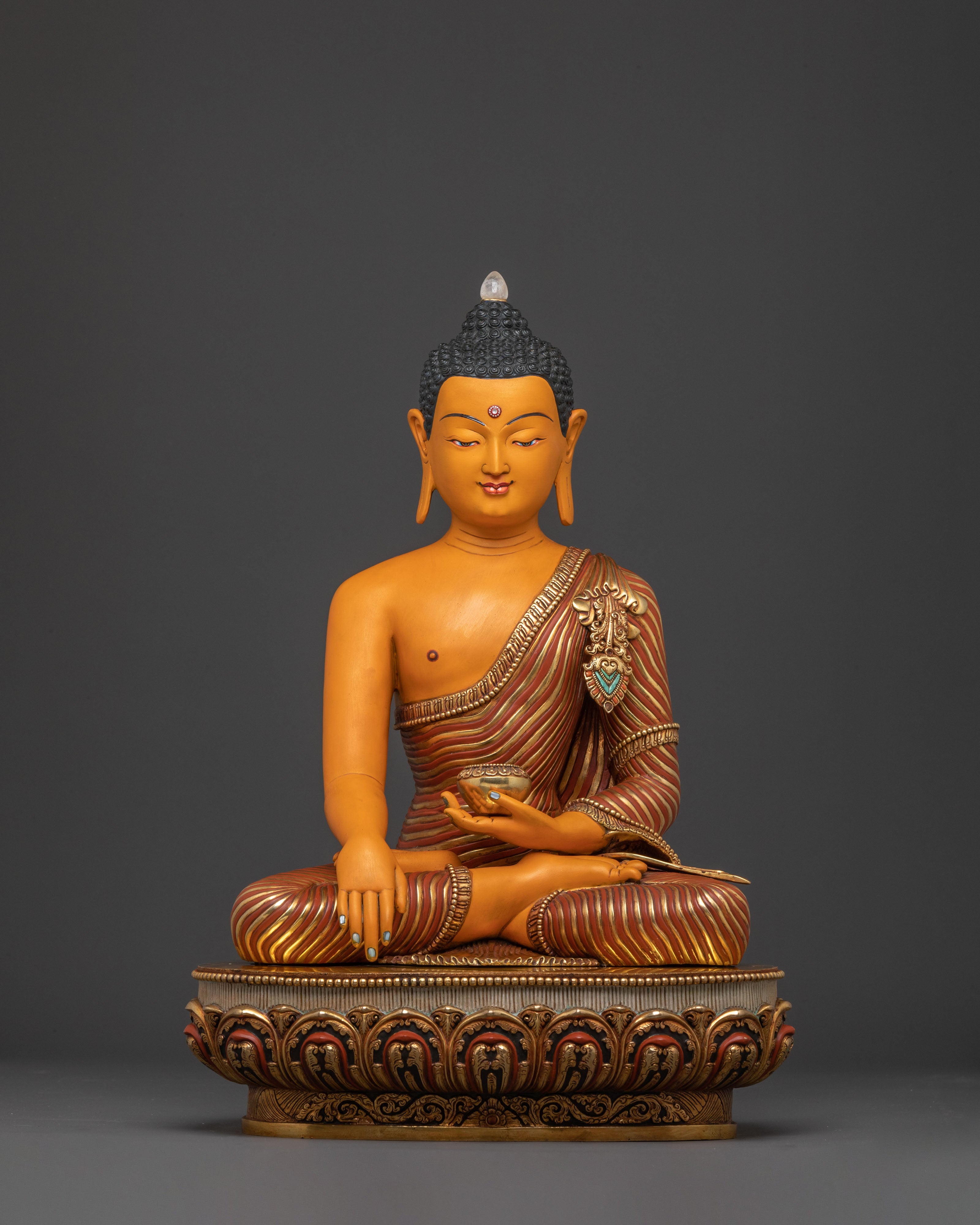 Divine Shakyamuni Buddha Golden Statue | Altar Decor