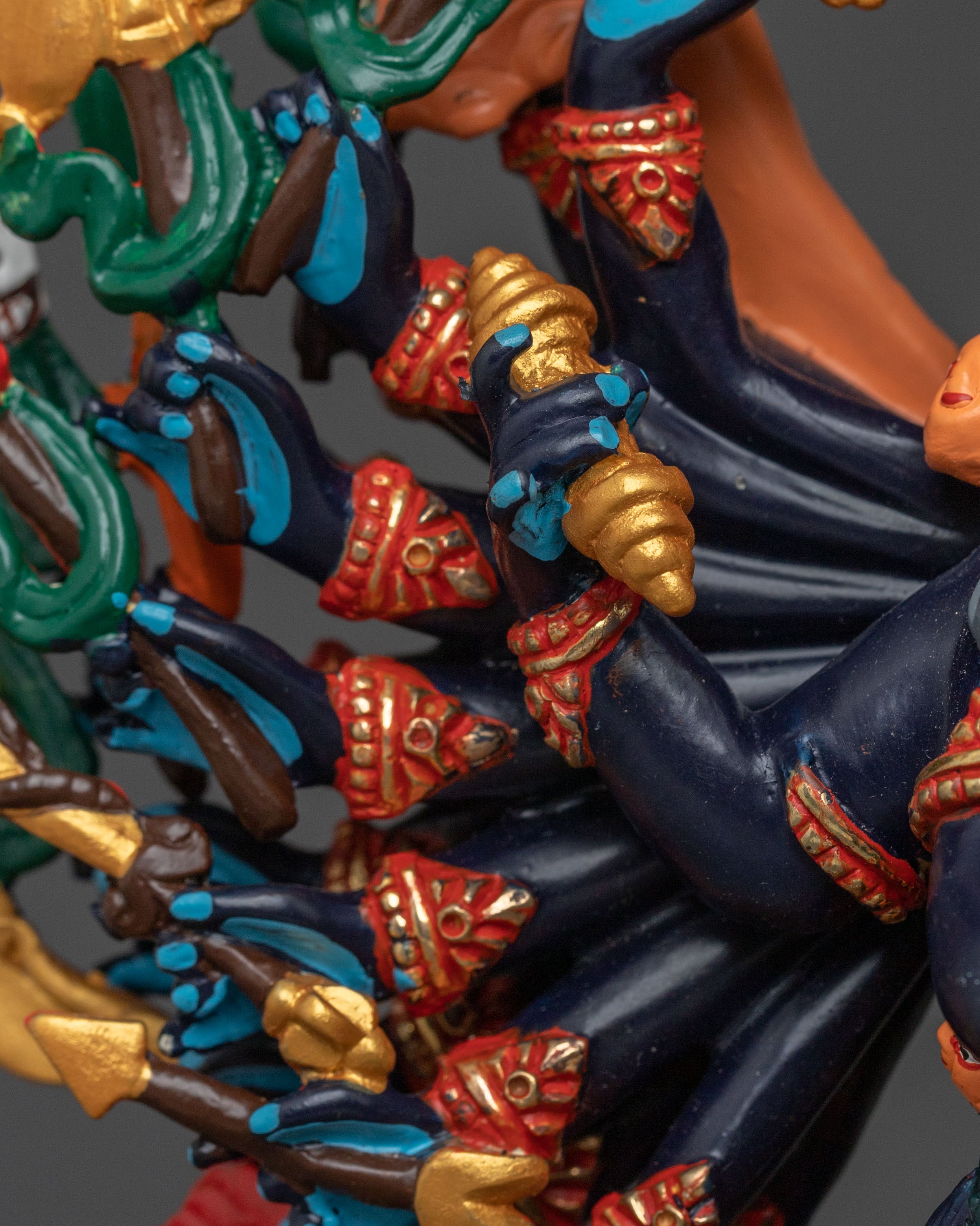 Tibetan Protector Yamantaka Statue | Wrathful Deity of Wisdom & Protection