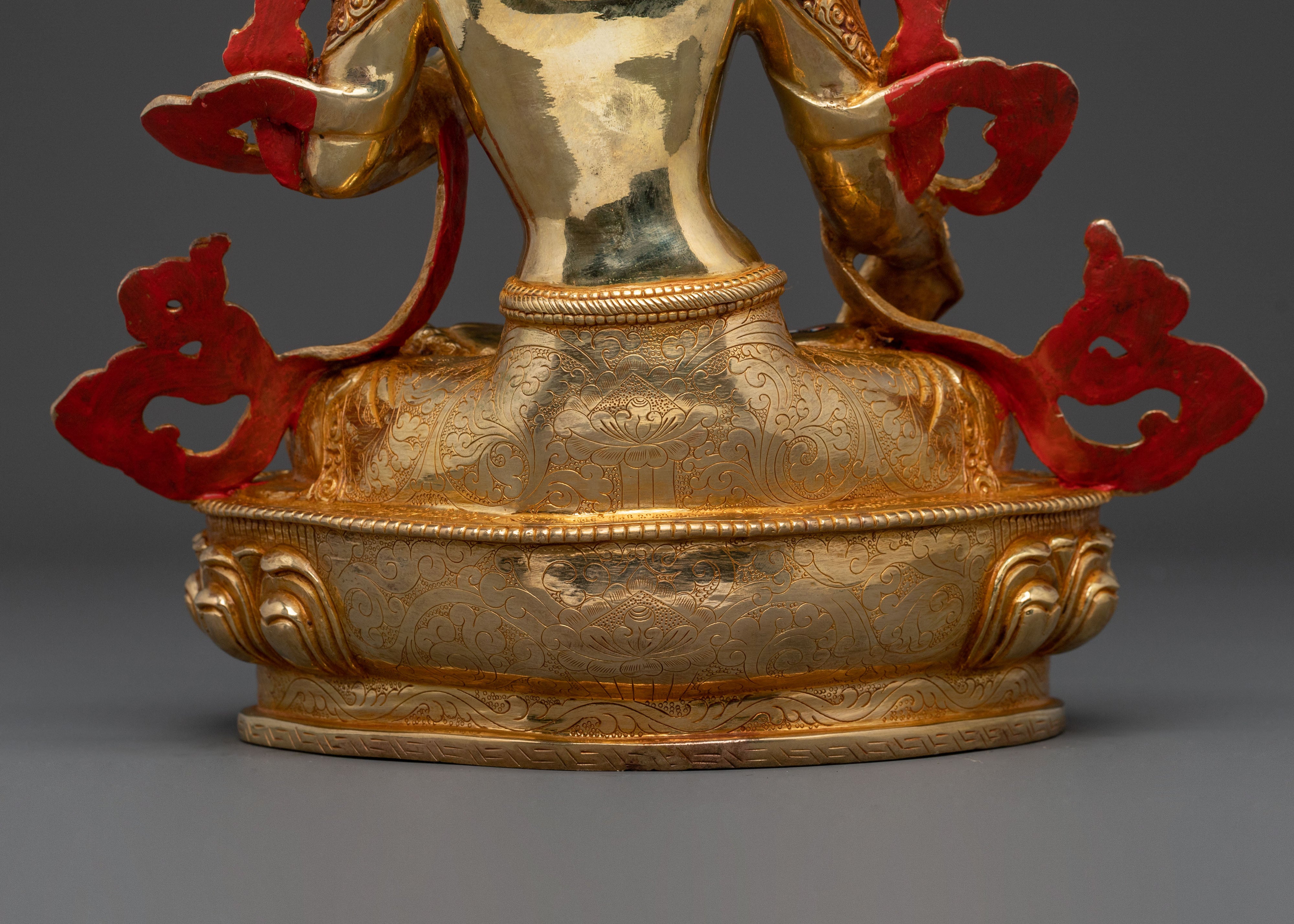 White Tara Statue: One with Seven Eyes