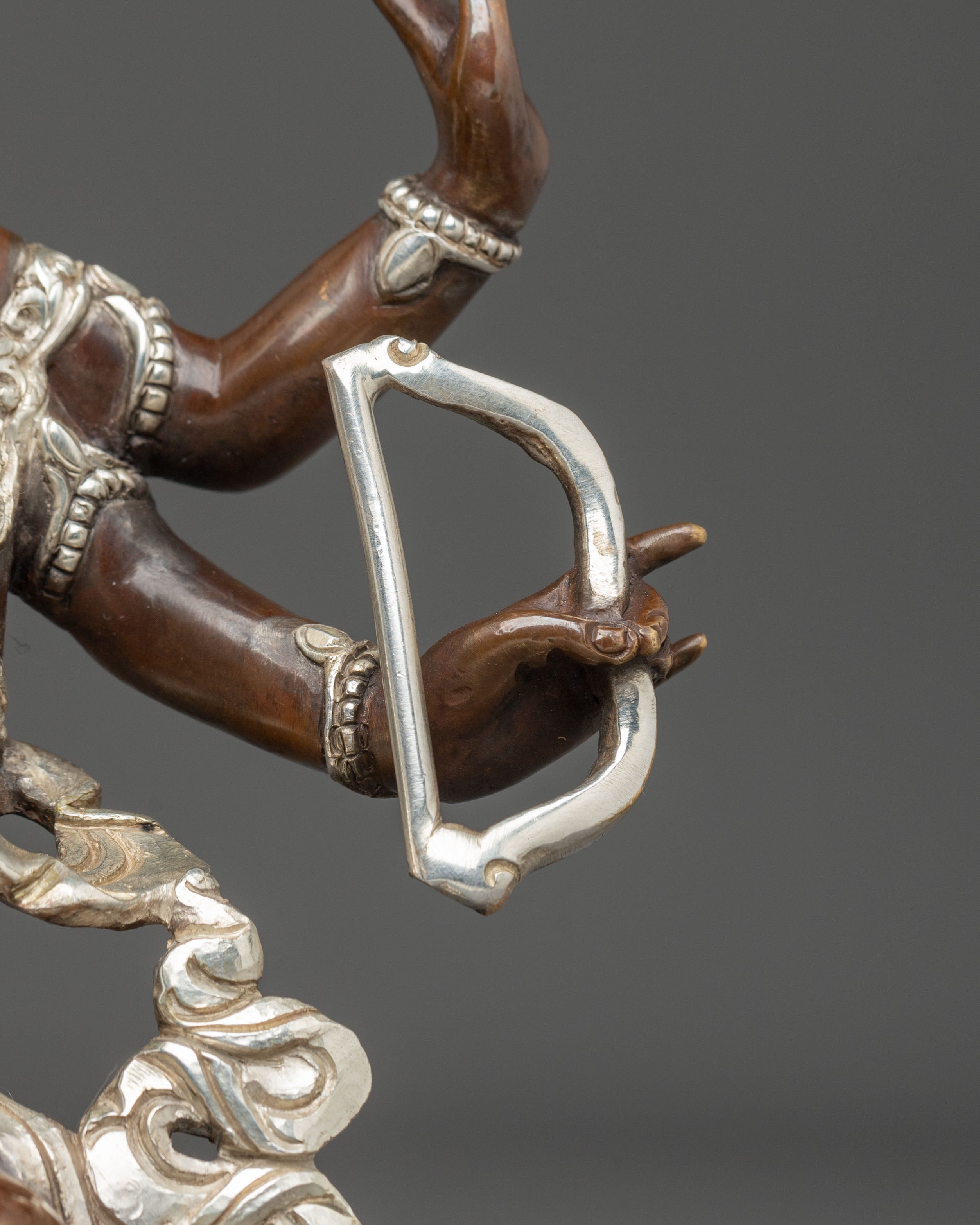 Namgyalma Longevity Blessing Sculpture with Silver Plating