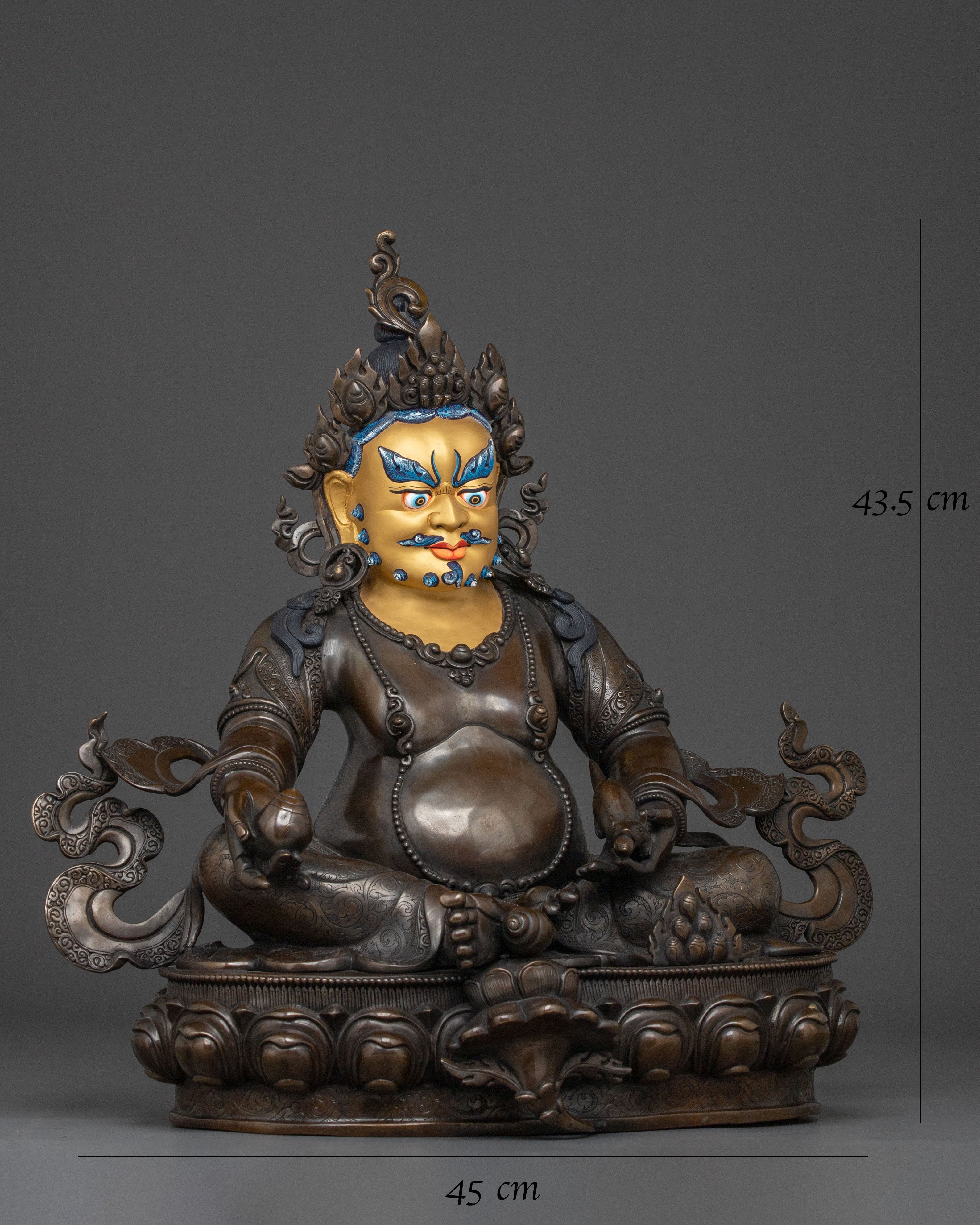 Dzambhala Figurine of Prosperity | Wealth Deity of Abundance & Fortune