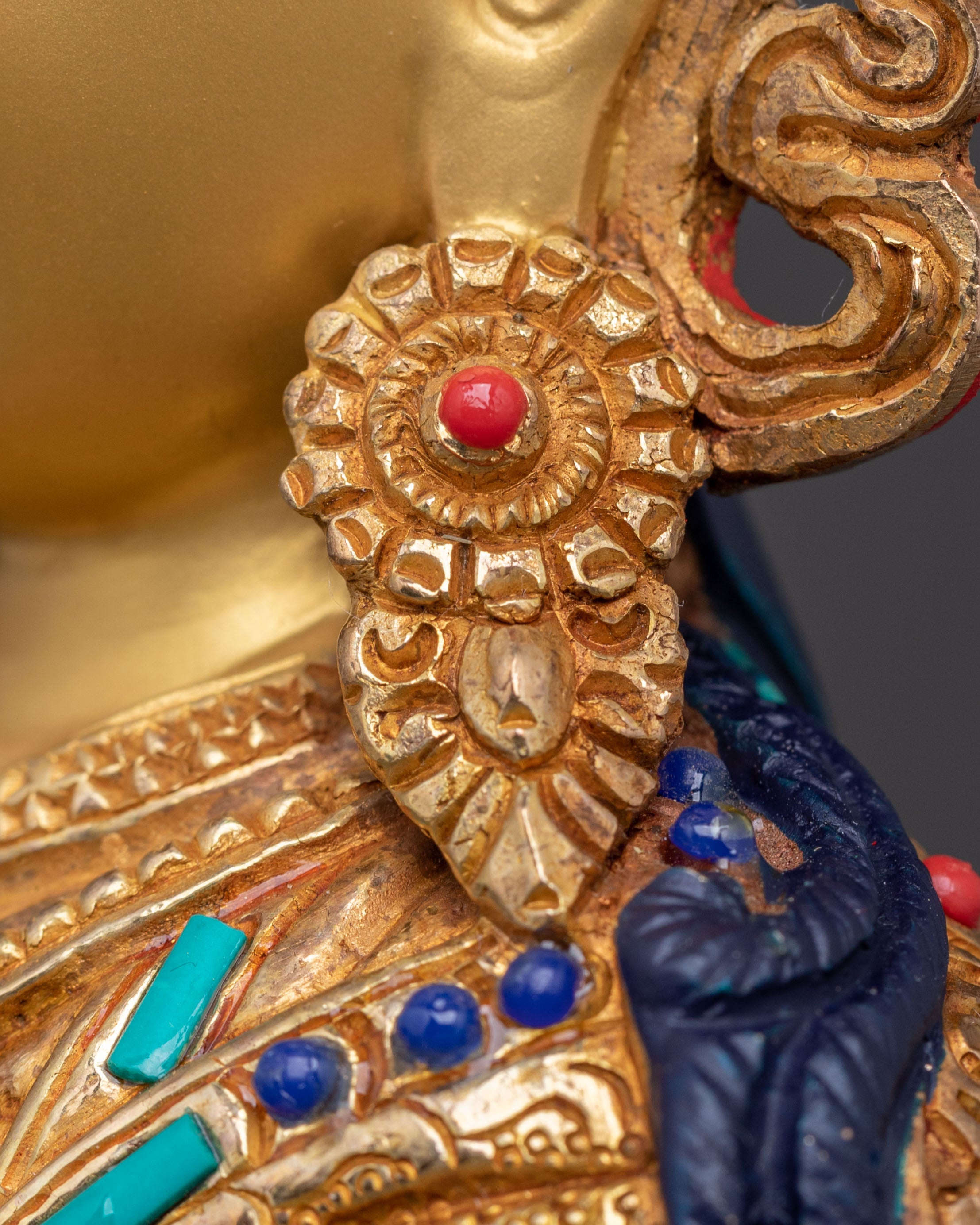 Handcrafted Guru Rinpoche Statue | Lotus Born Master