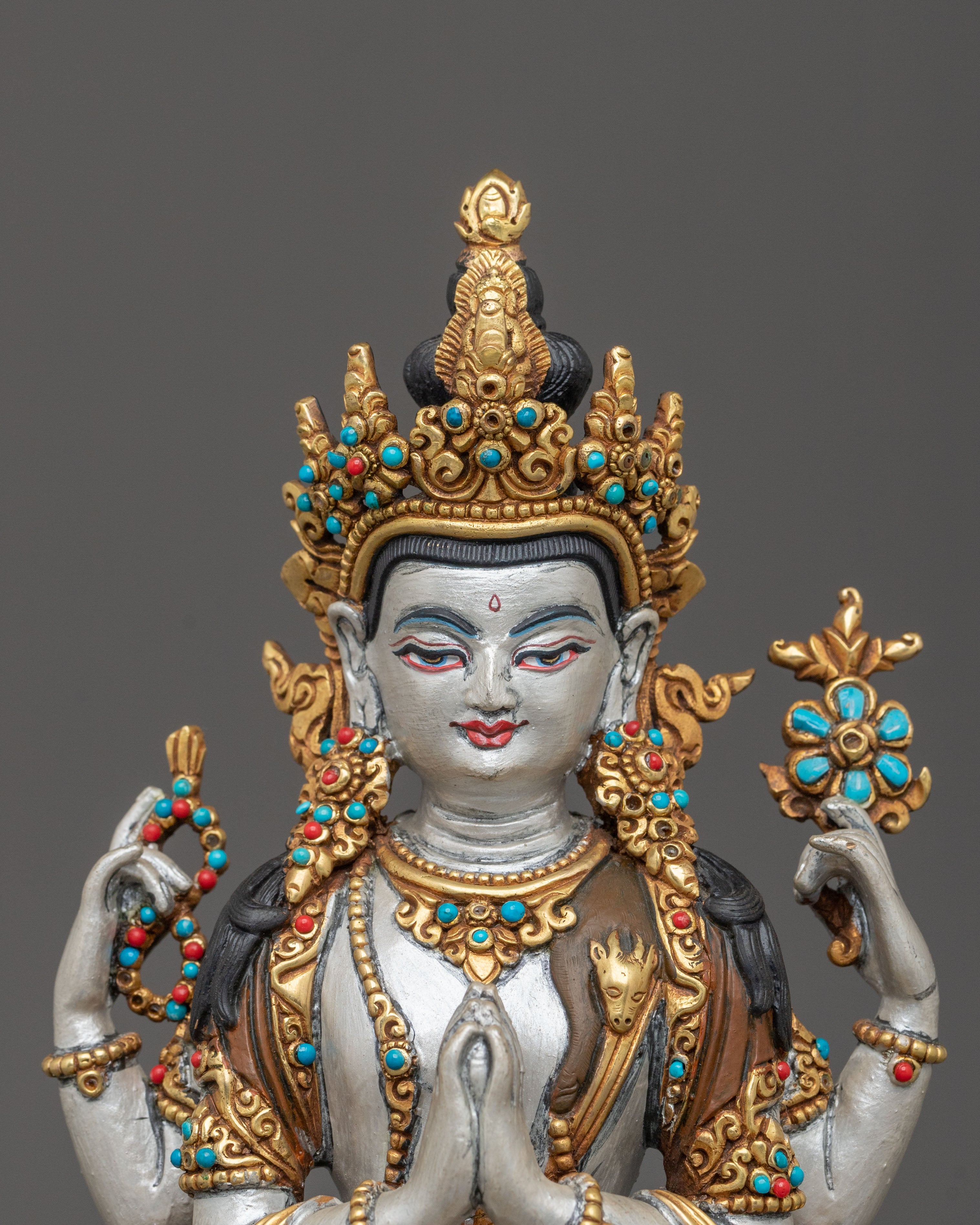 Spiritual Chenrezig Sculpture | Bodhisattva of Infinite Compassion