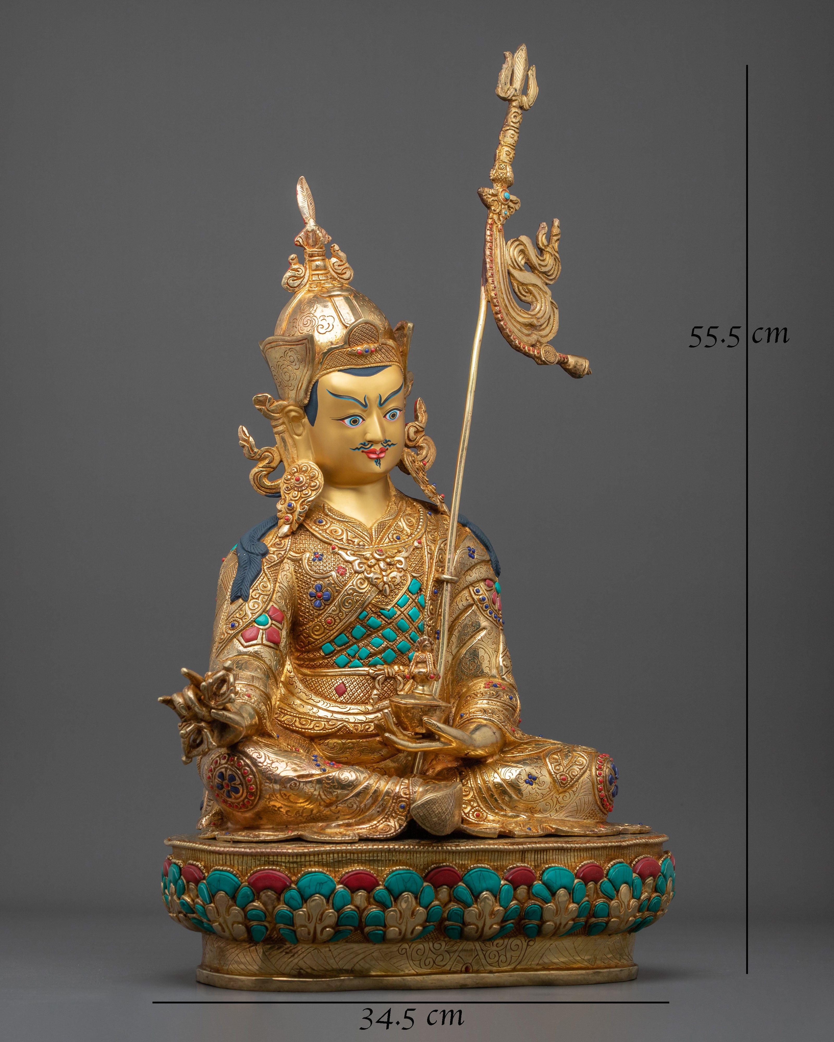 Padmasambhava Sacred Sculpture: Buddhist Decor