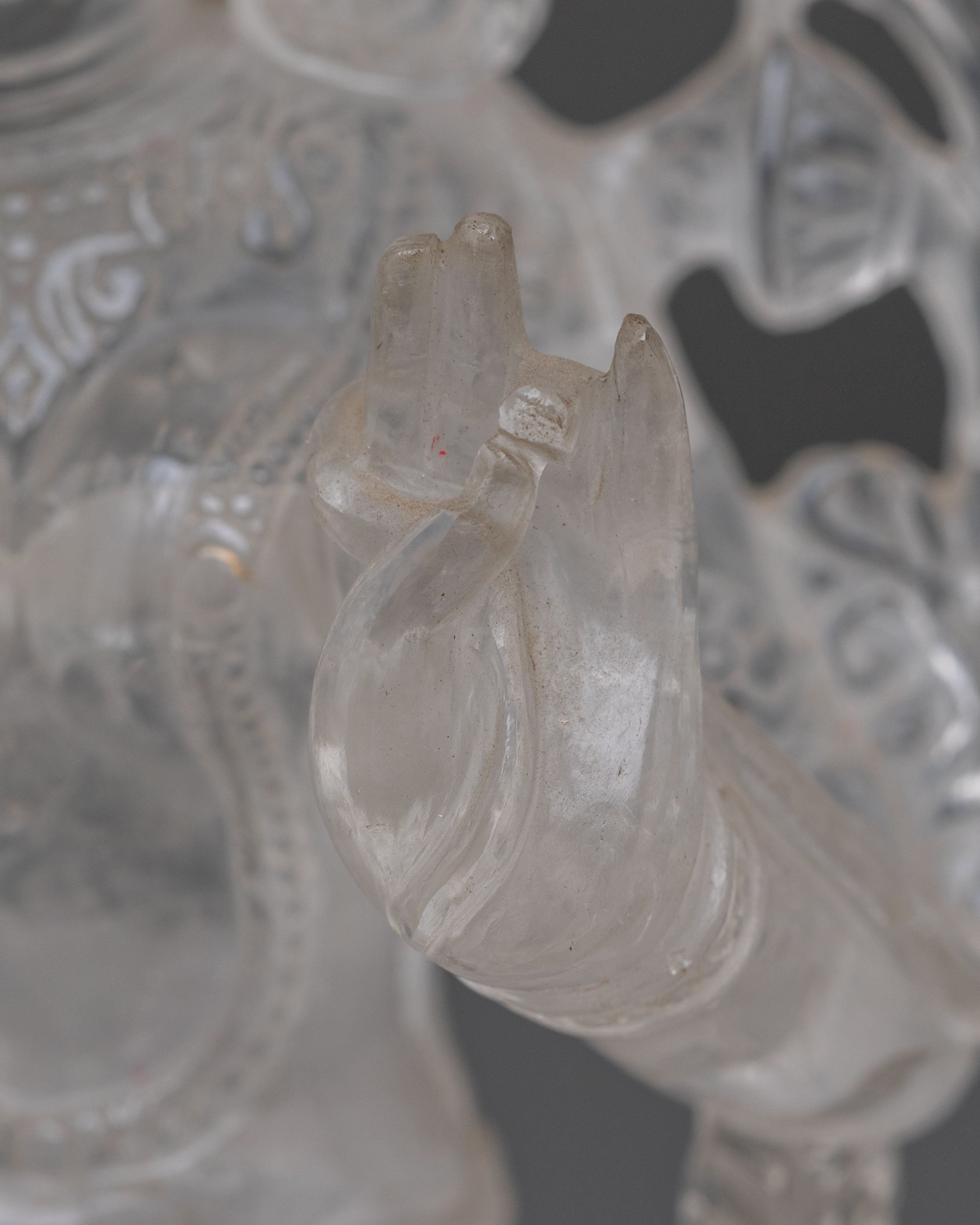Green Tara Crystal Statue: Peaceful Figure