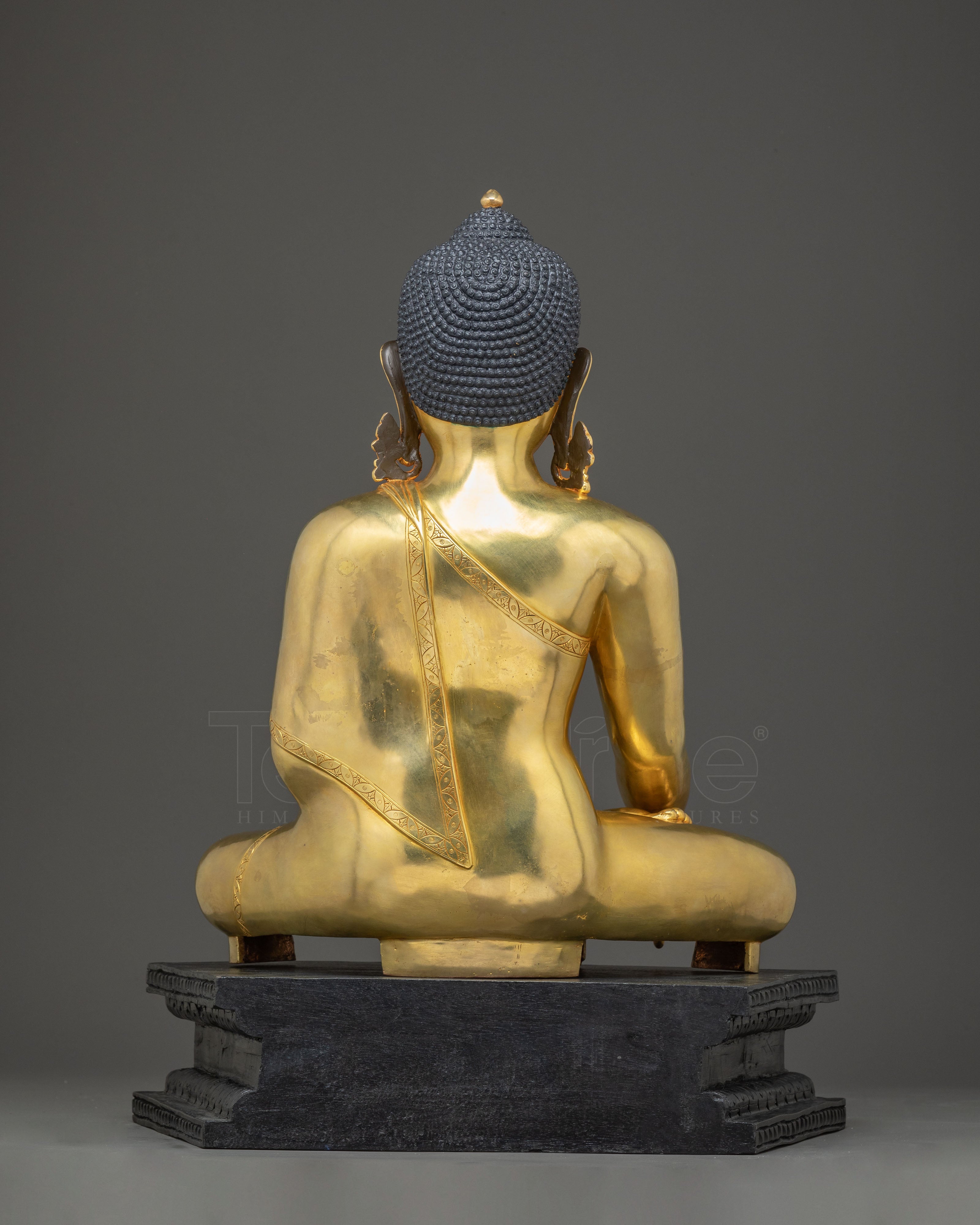 Himalayan Gautama Buddha Handmade Golden Statue | Shakyamuni Buddha Artwork
