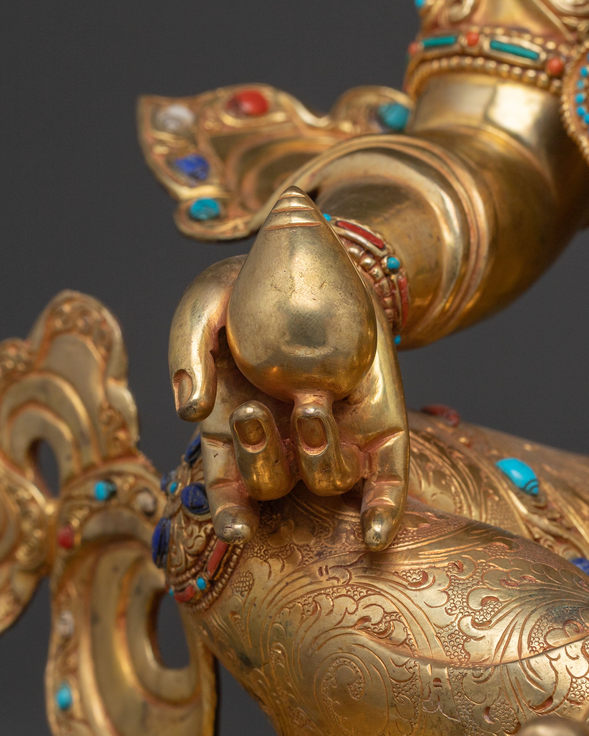 Zambhala Golden Statue | Guardian of Abundance