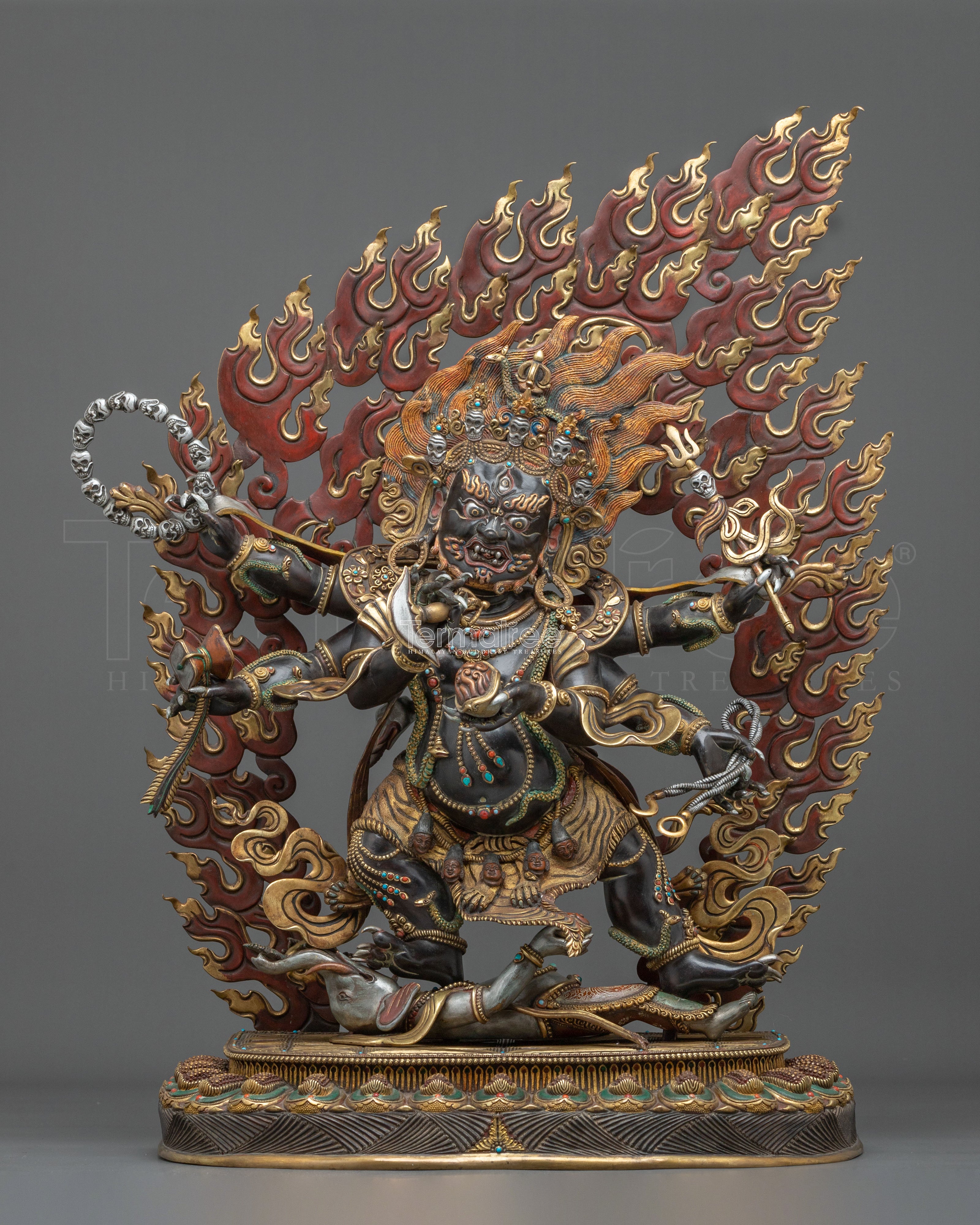 Six-Armed Mahakala Statue of Protection | Wrathful Deity