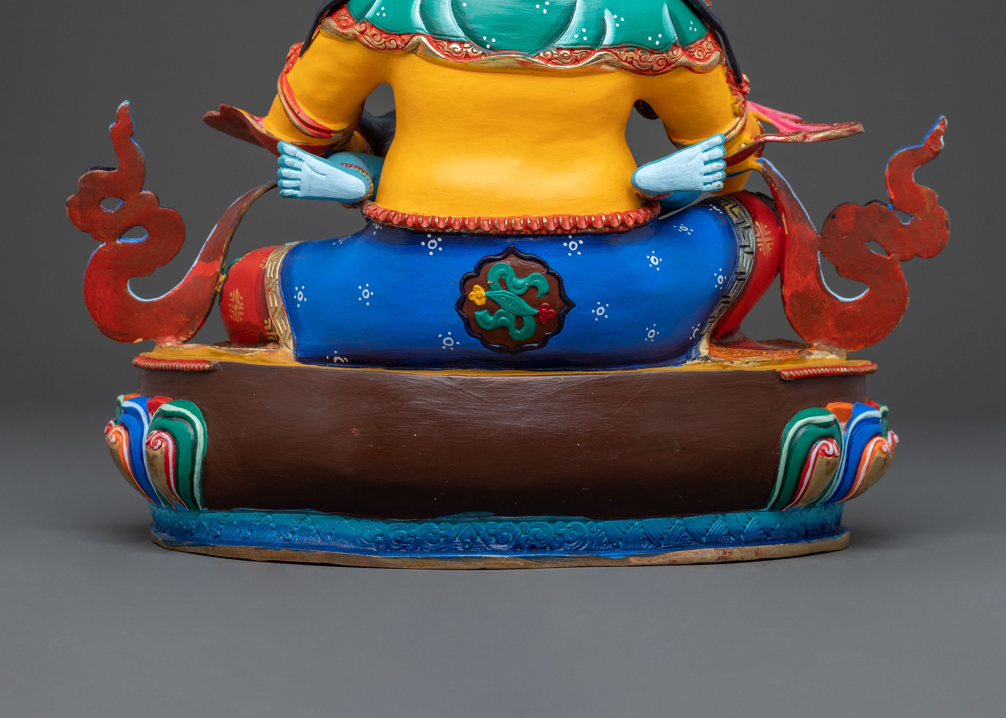 Green Dzambhala Sacred Idol | Buddhist Wealth Deity