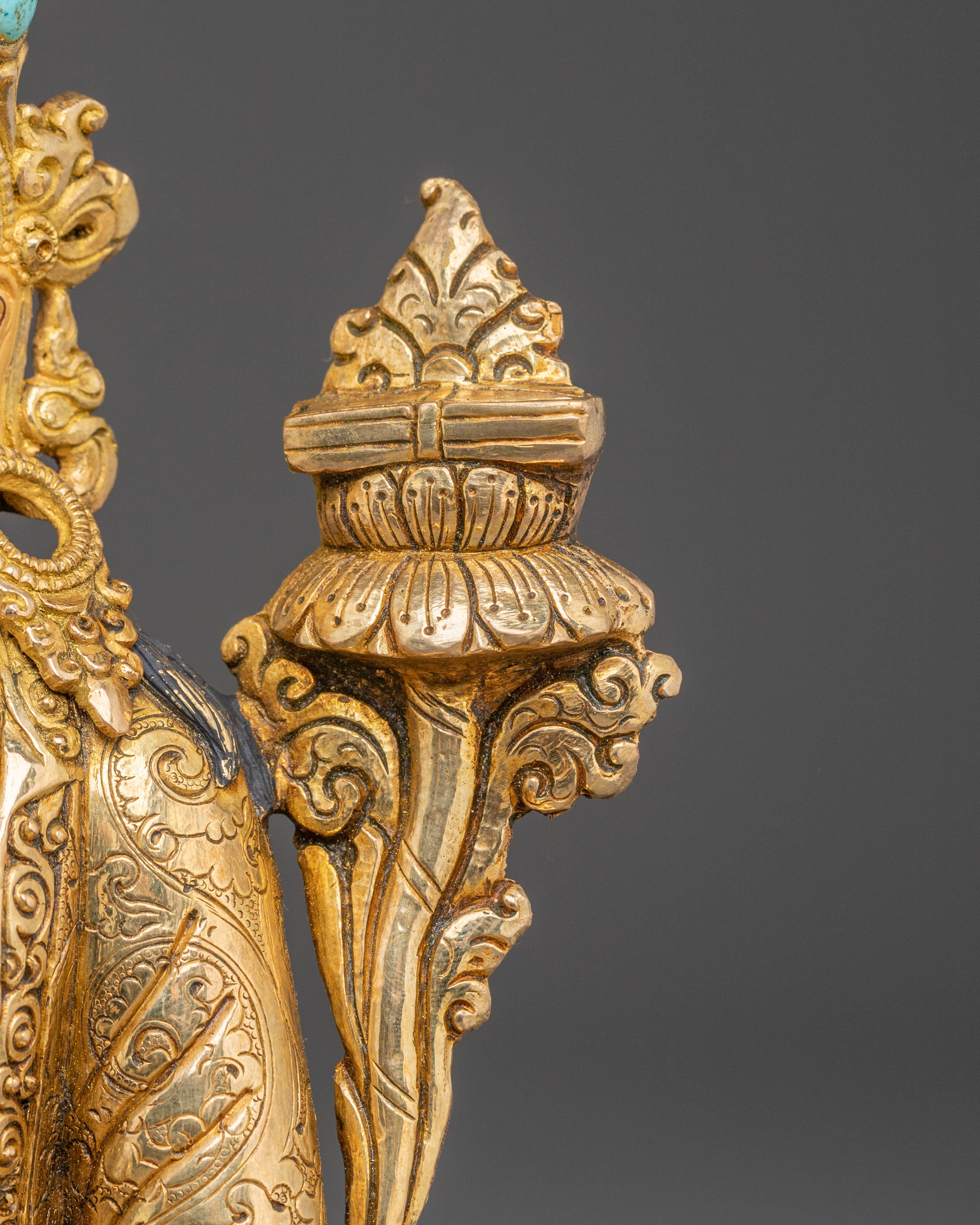 Golden Statue of Guru Set | Himalayan Spiritual Masters