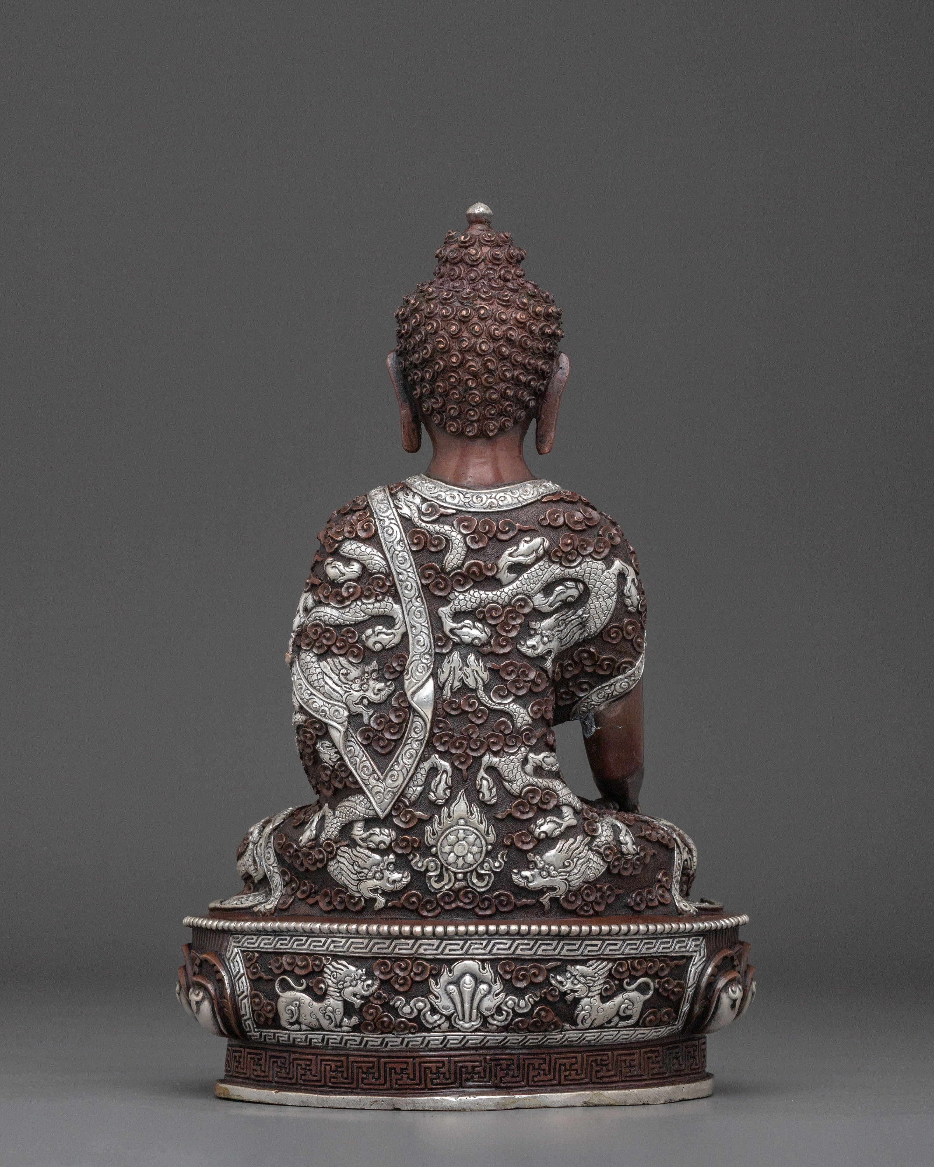 Hand Carved Shakyamuni Buddha Himalayan Sculpture