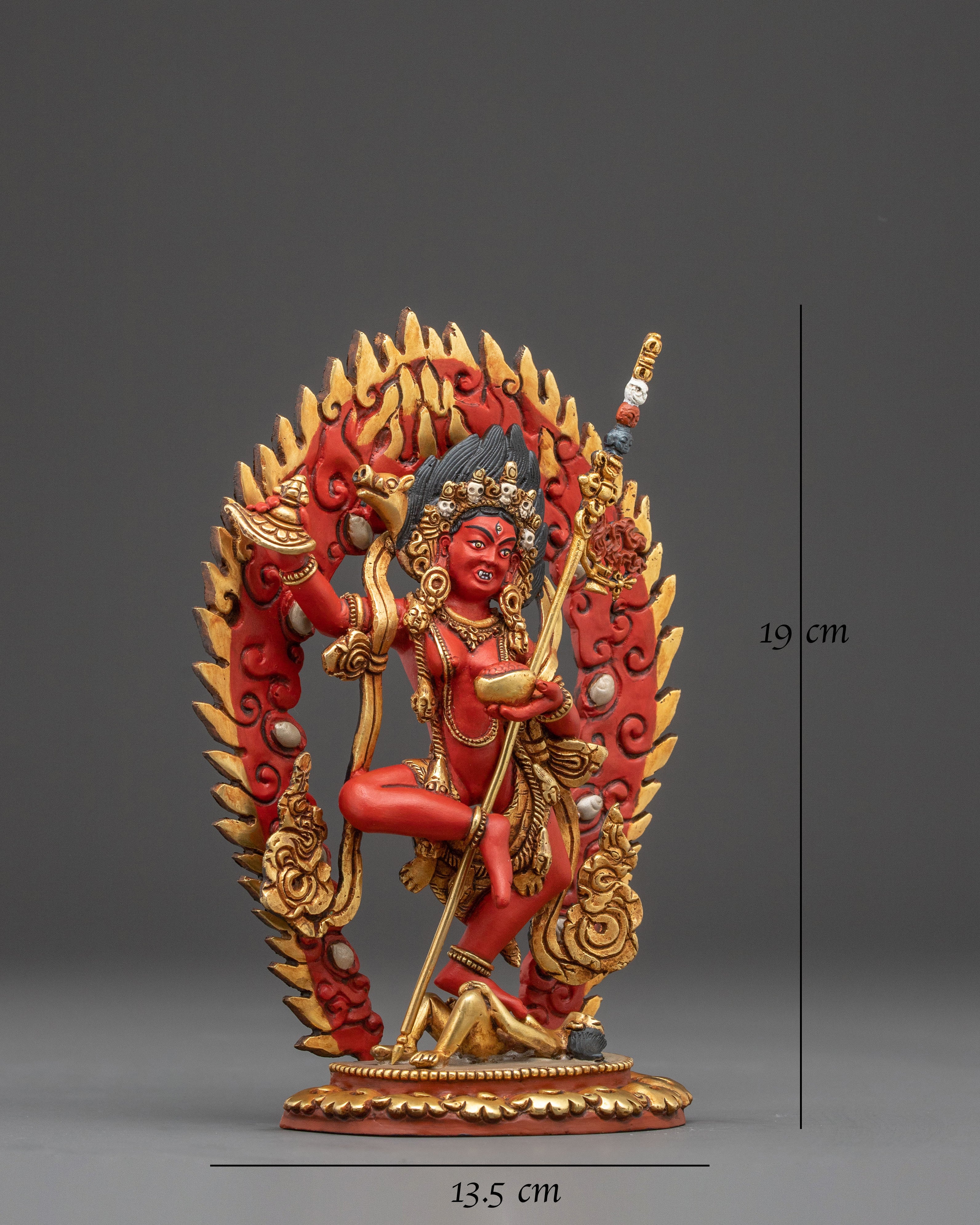 Handcrafted Droje Phagmo Statue – Gilded Copper Statue