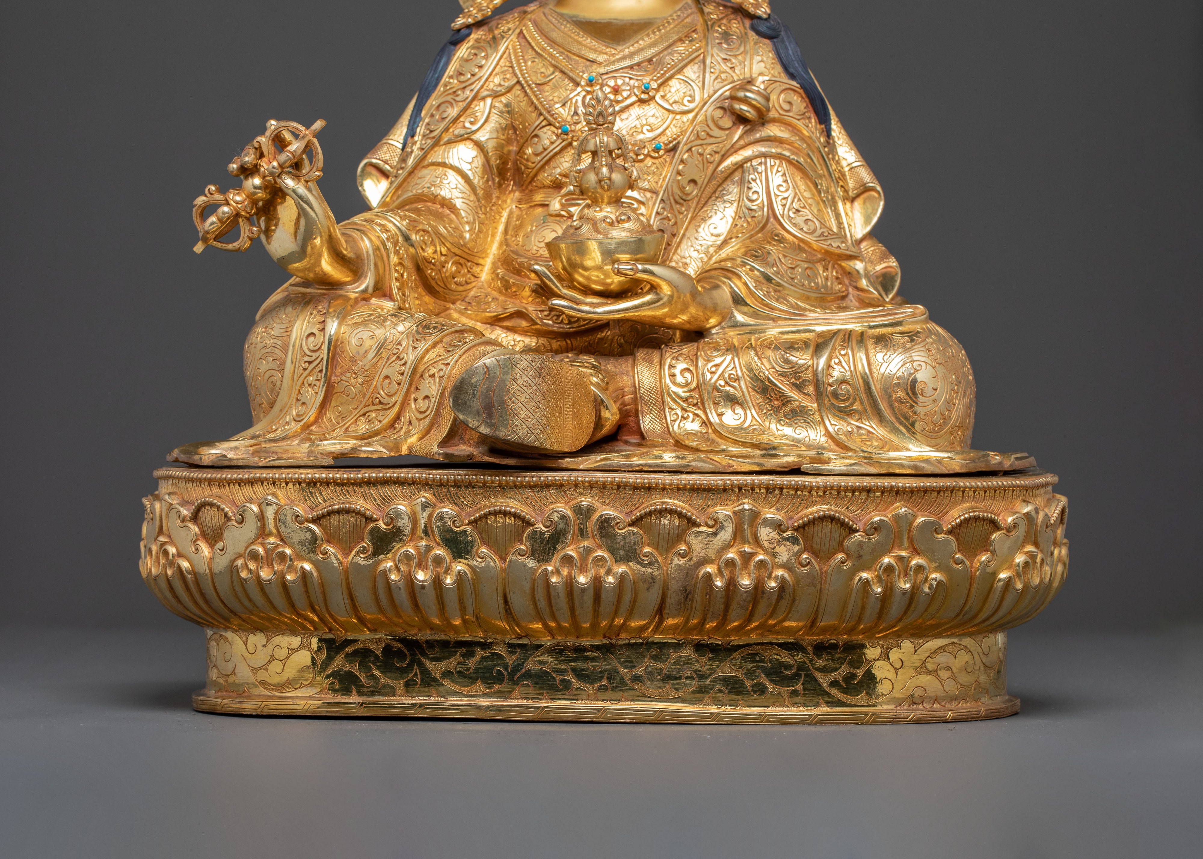 Radiant Traditional Padmasambhava Statue