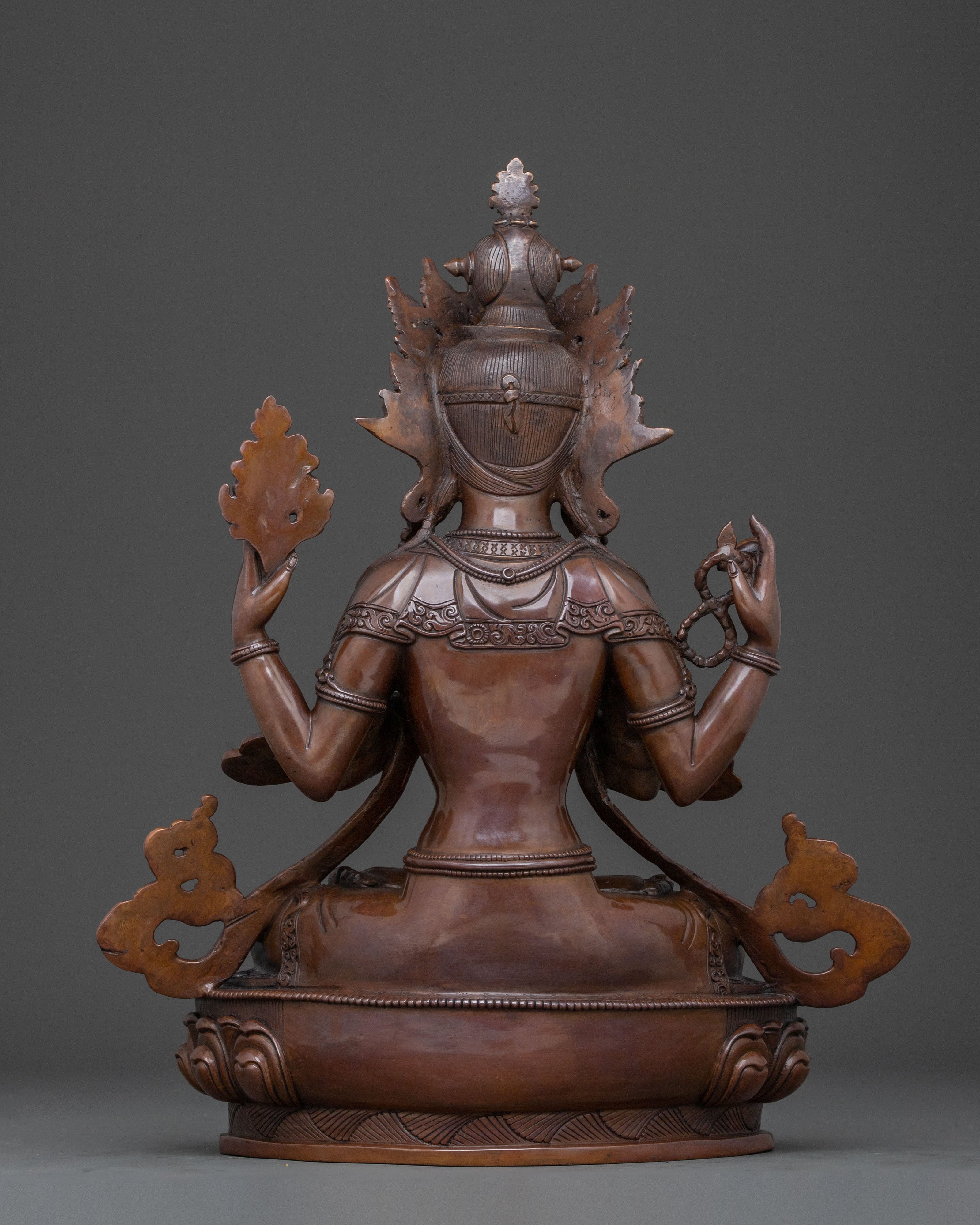 Nepalese Chenrezig Statue | Deity of Boundless Compassion