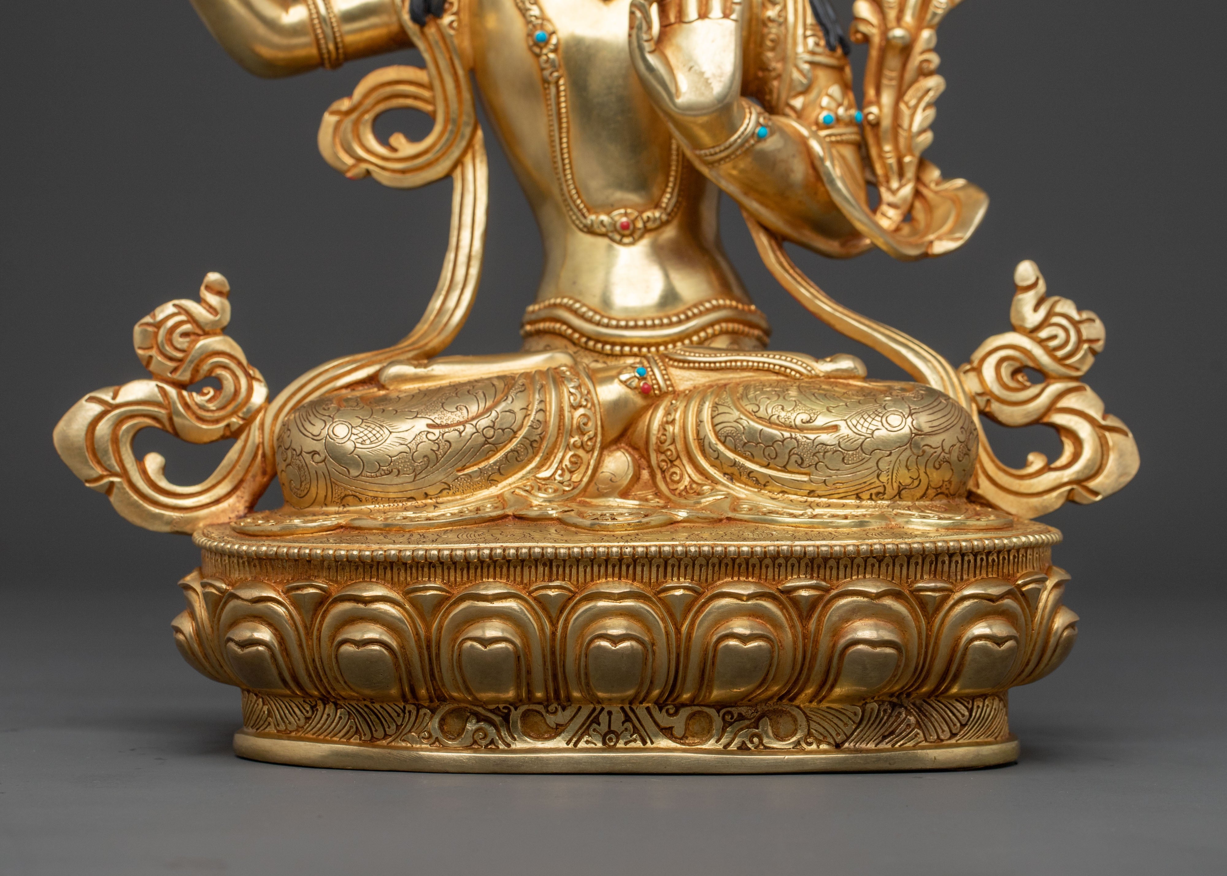 Manjushri Wisdom Statue | Buddhist Altar Decor