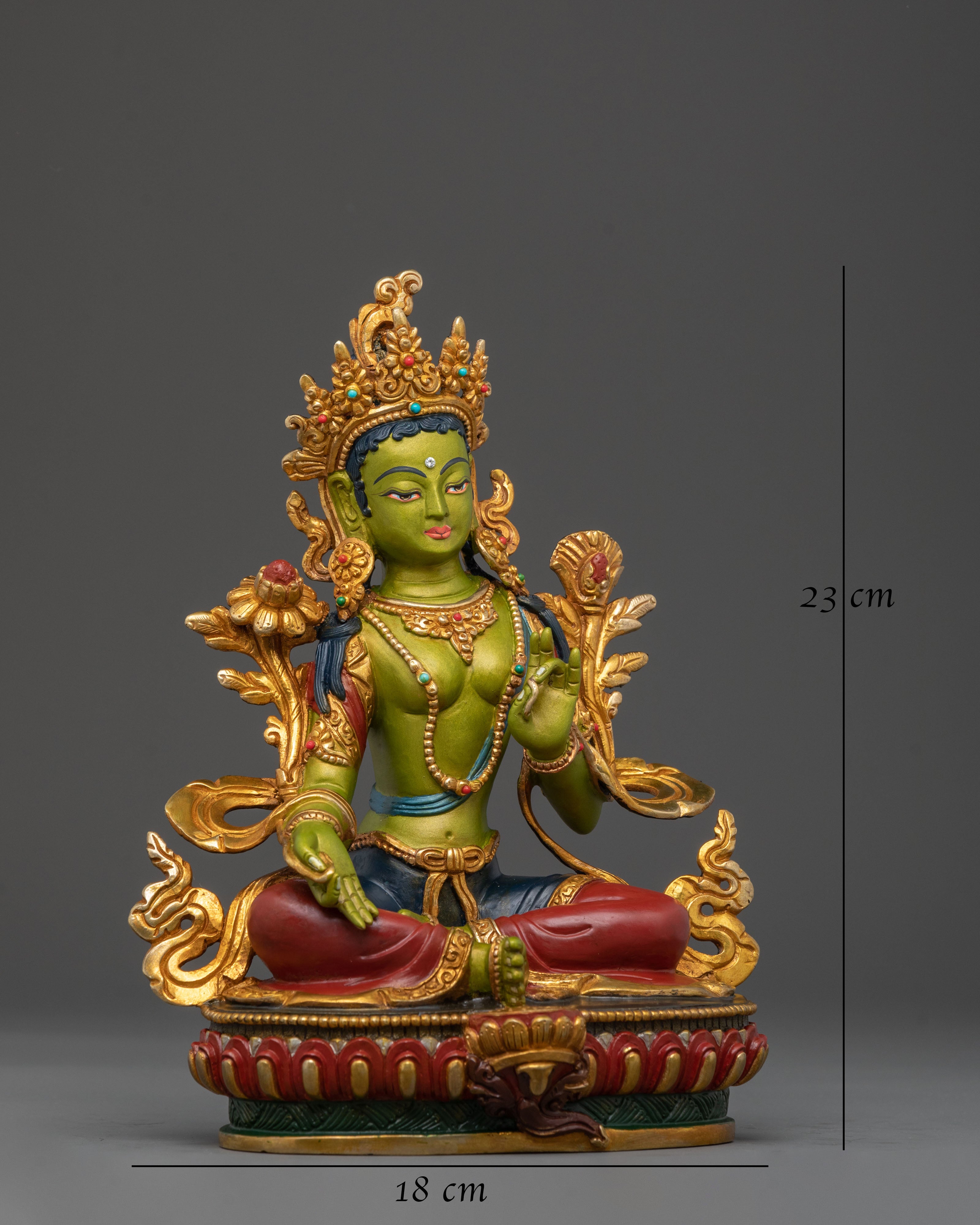 Protector Goddess: Green Tara Sculpture