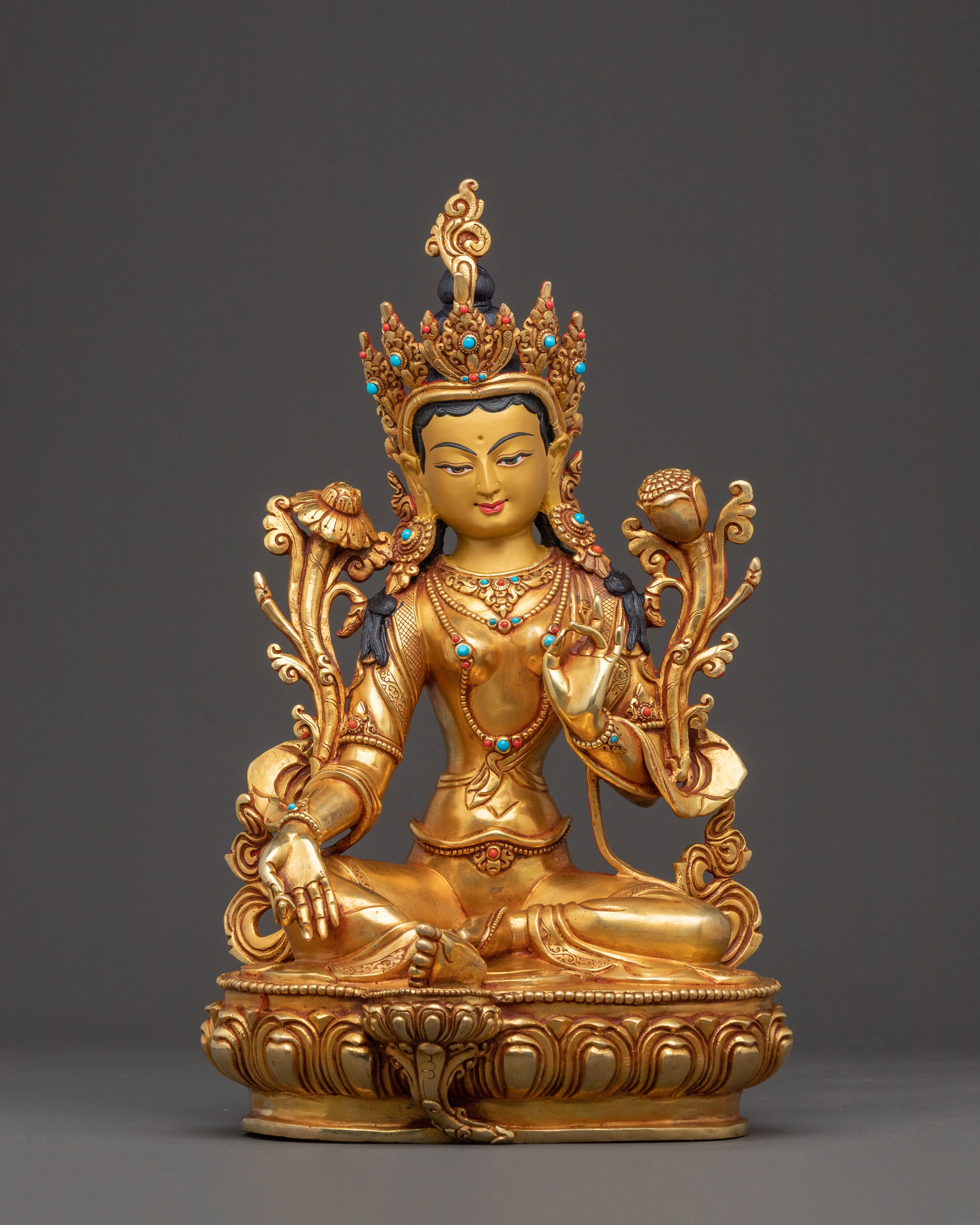 Green Tara Compassion Goddess Statue | Goddess of Compassion