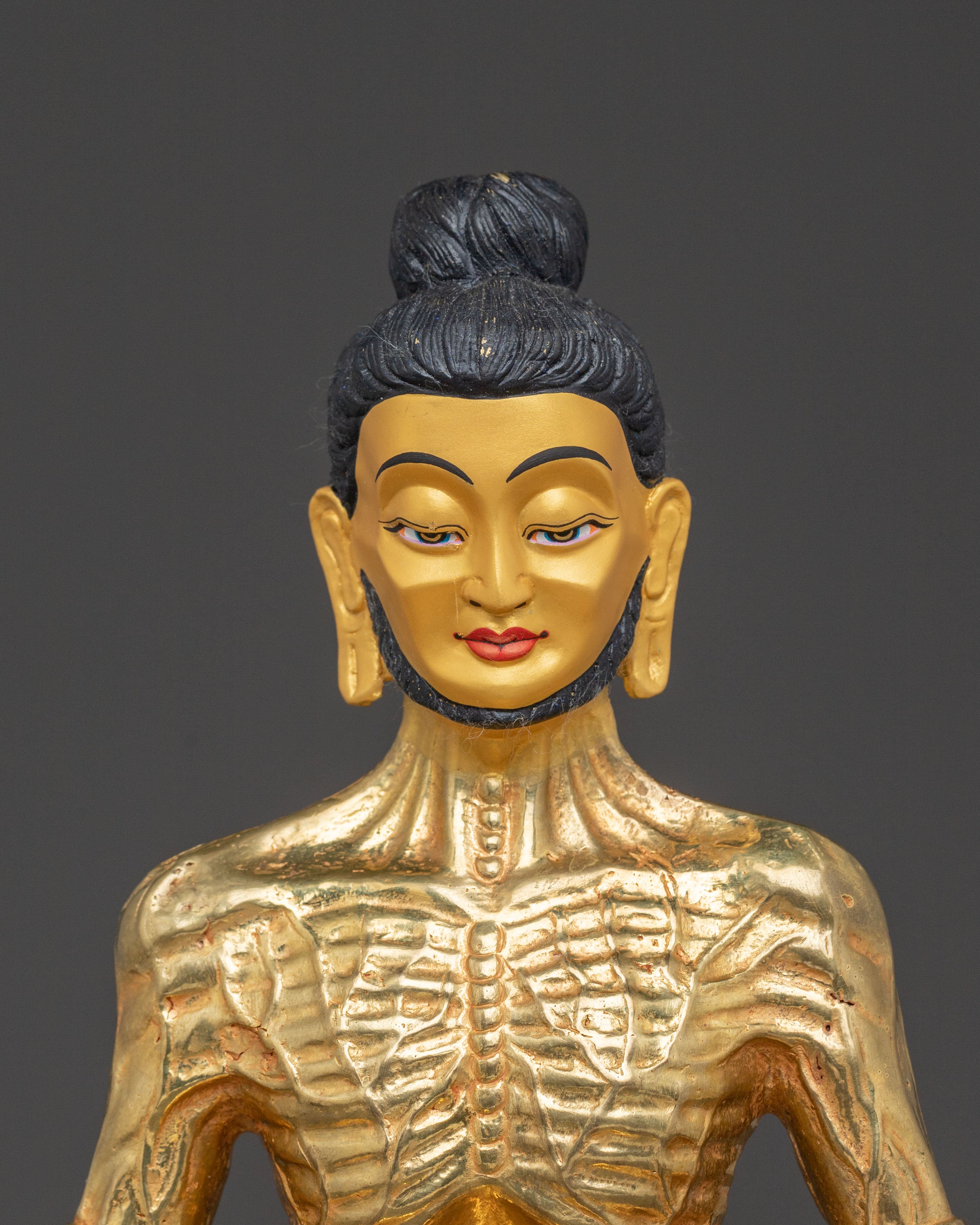 Spiritual Fasting Buddha Statue – Exquisite Handcrafted Copper Statue