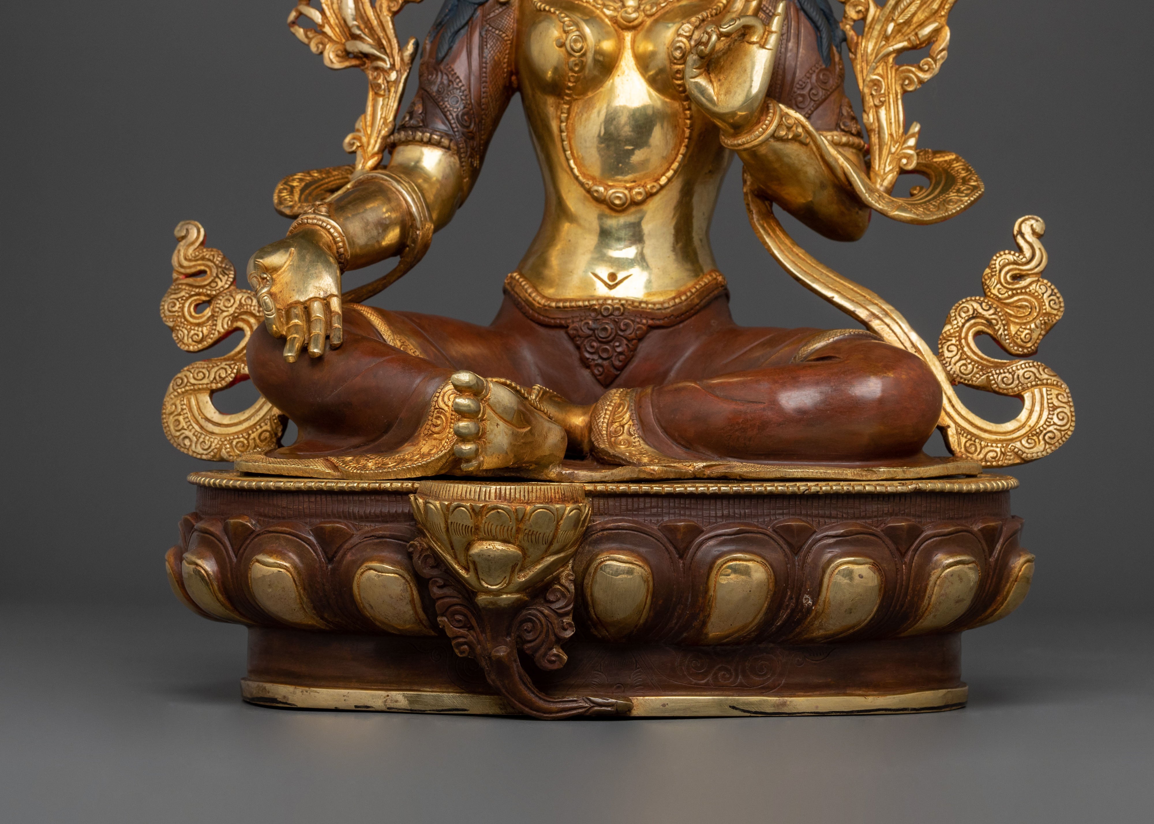 Green Tara Sculpture | Tibetan Buddhist Goddess