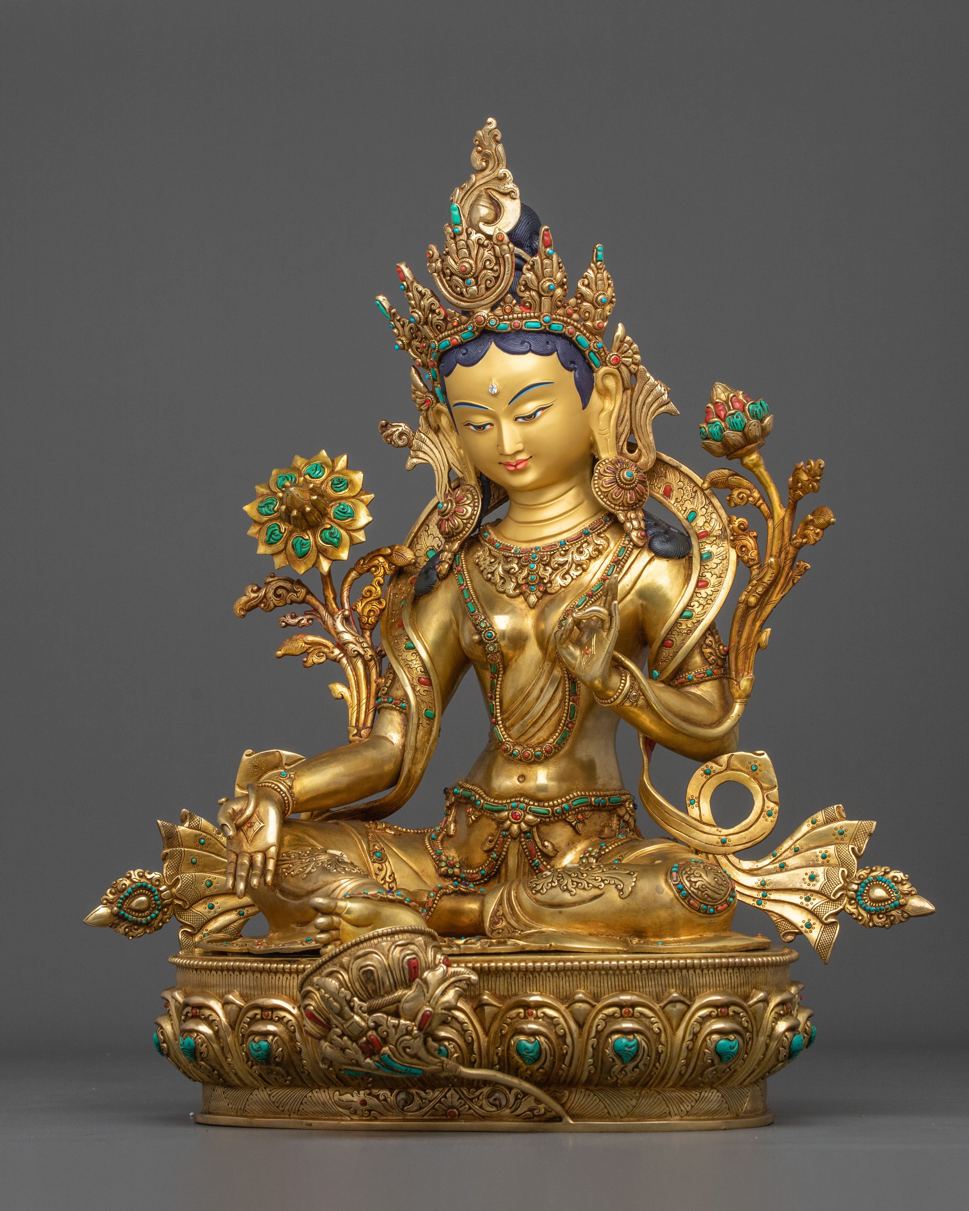 Green Tara Peace and Liberation Statue | Goddess of Compassionate Action