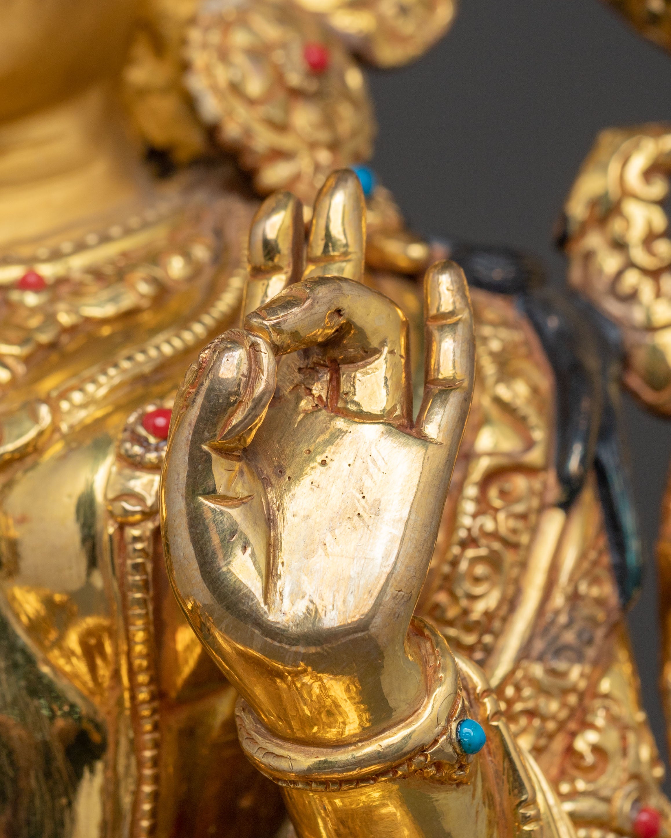 Green Tara Handcrafted Traditional Statue | Buddhist Decor