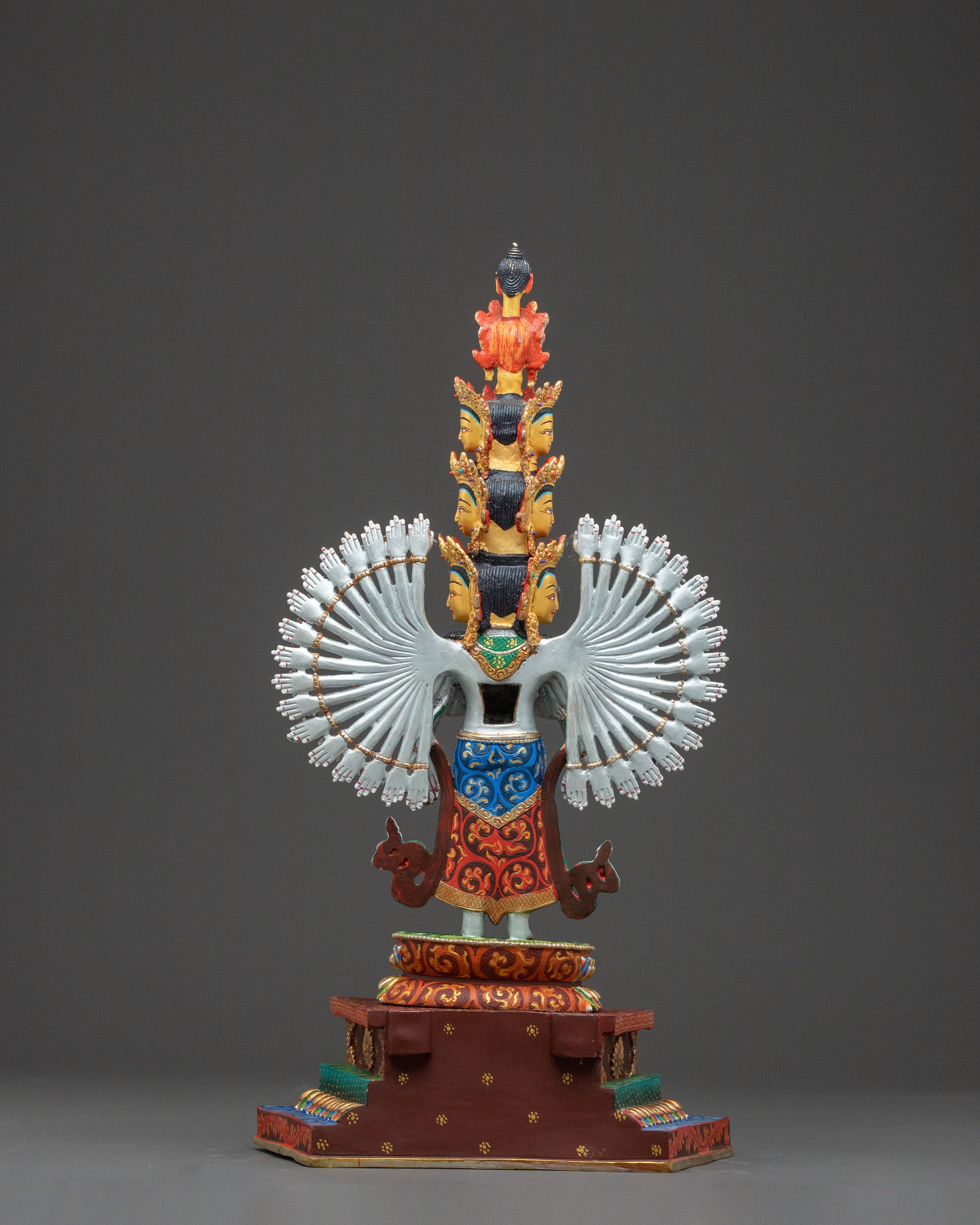 Statue of 1000 Armed Chenrezig | Handcrafted Figure