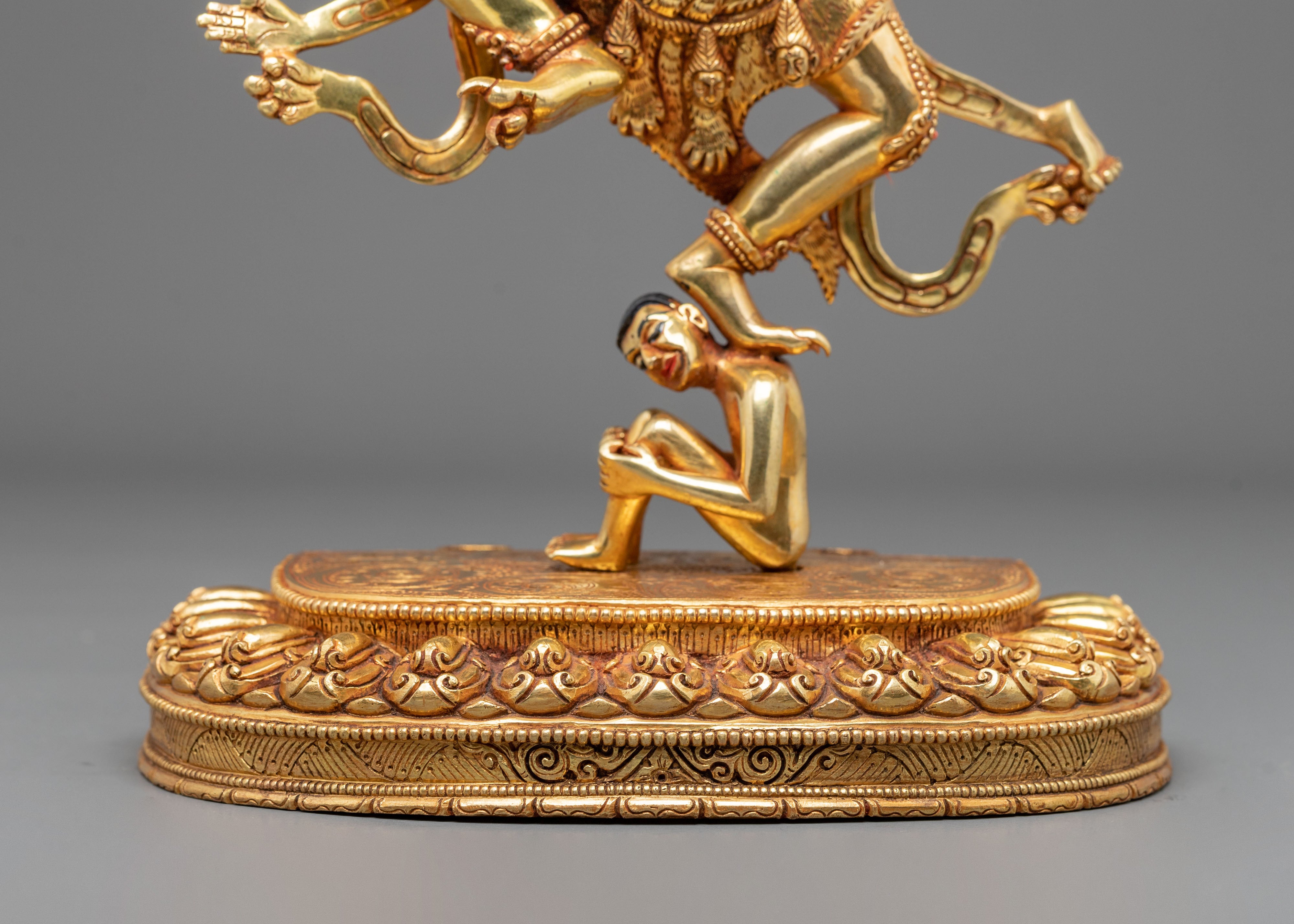 Garuda Spiritual Statue | Handcrafted 24K Gold Gilded Figurine