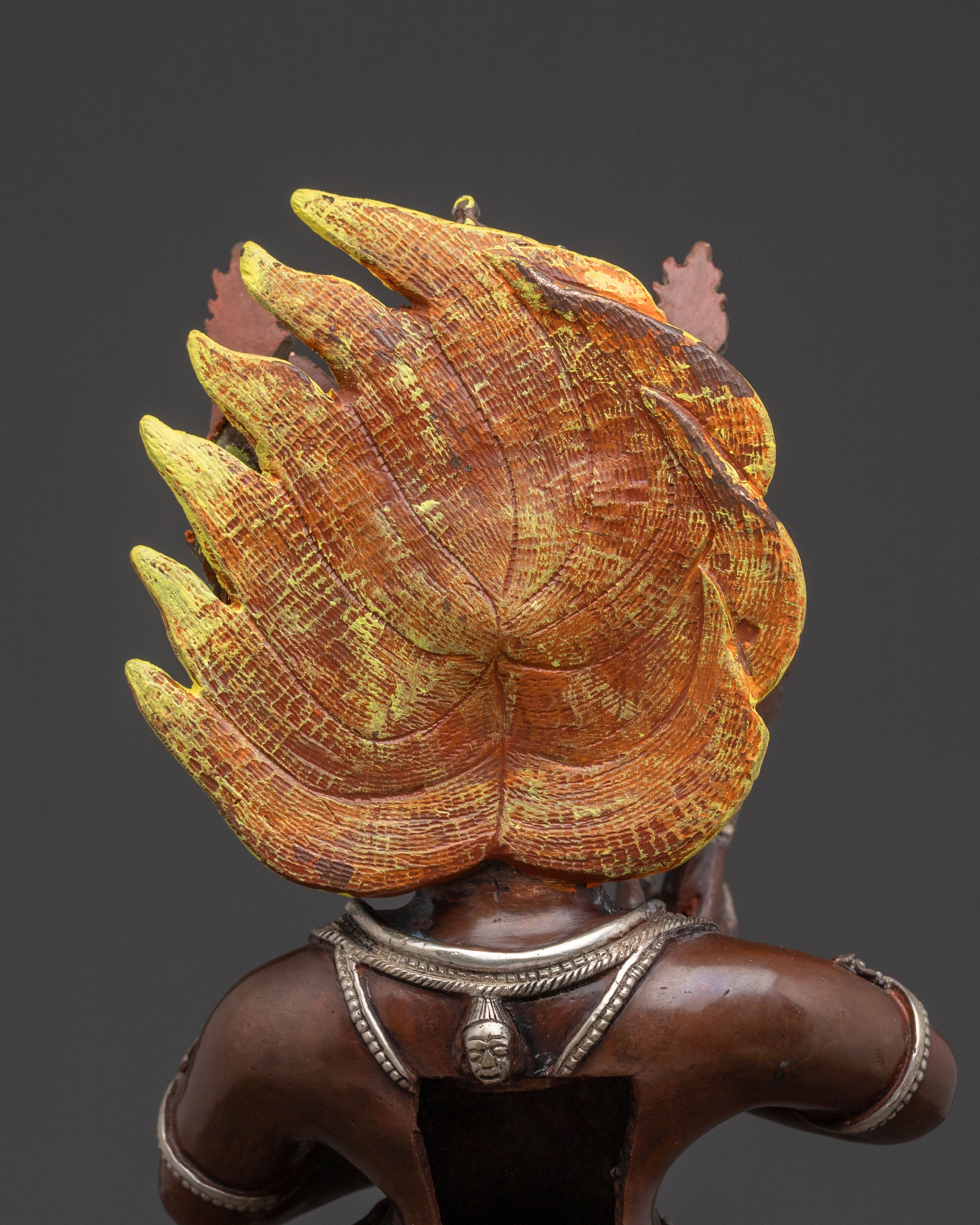 Yamantaka Sacred Copper Statue: Oxidized Artistry