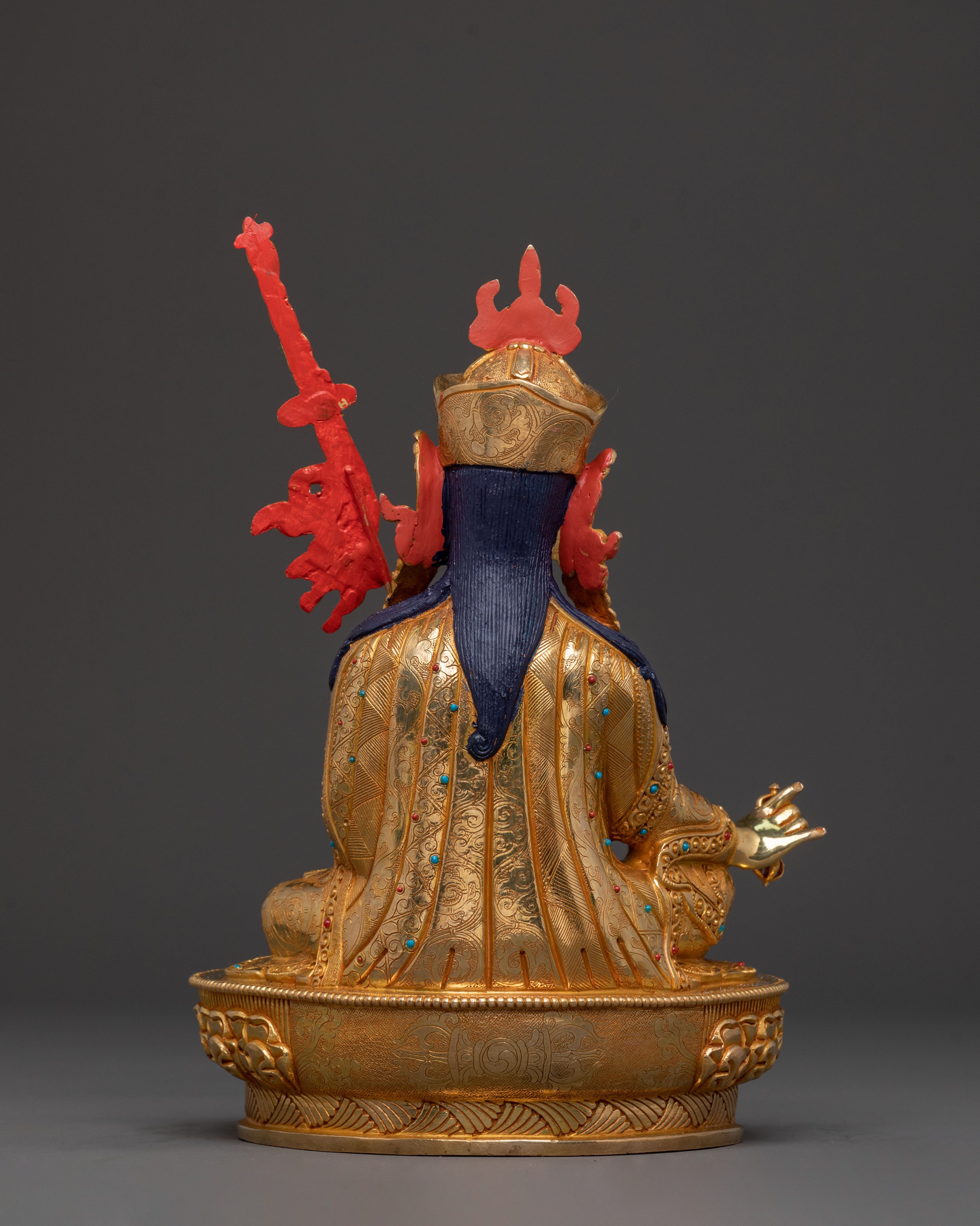 Guru Rinpoche: 24K Gold Gilded Spiritual Figure