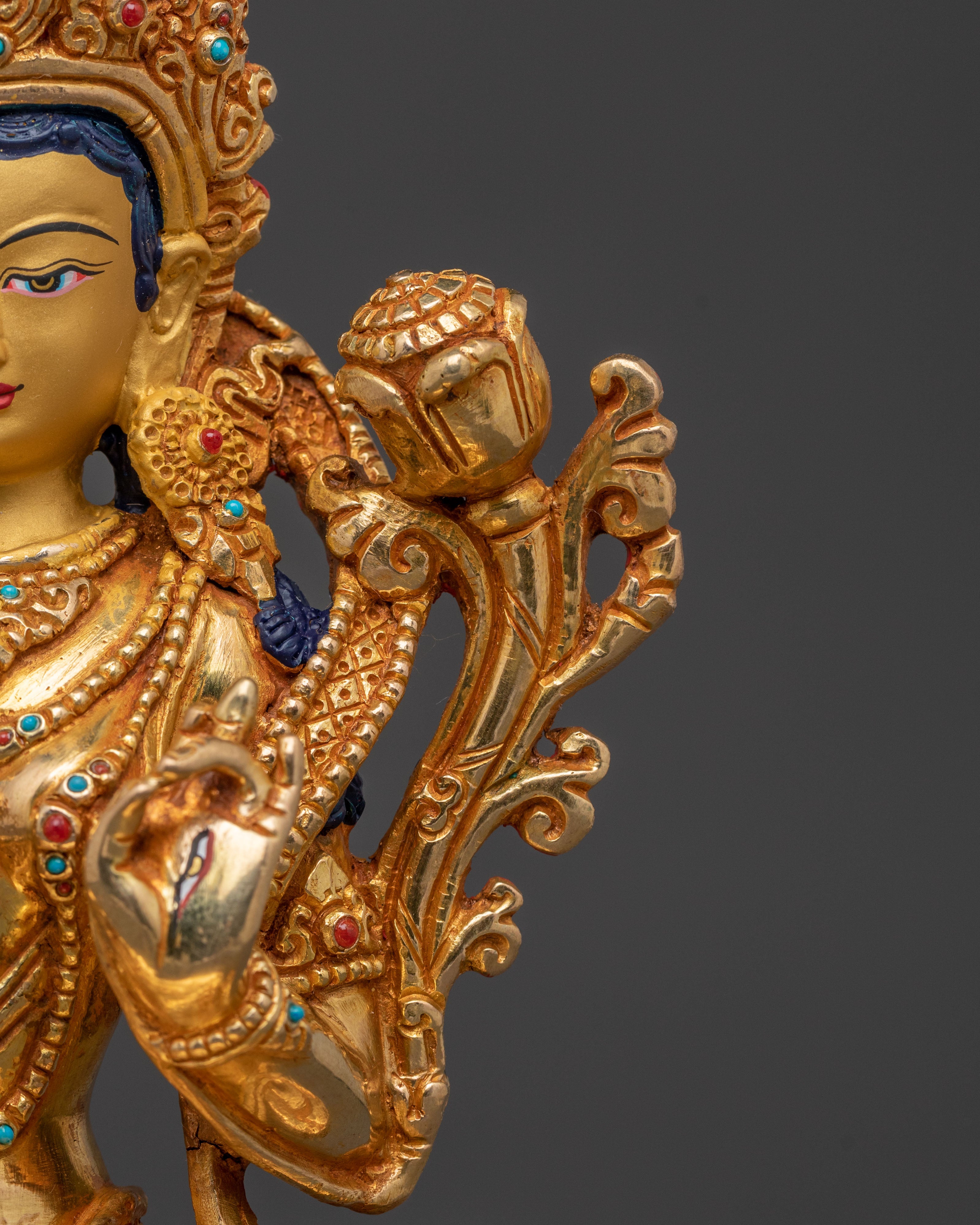Guardian White Tara Statue | Tibetan Goddess