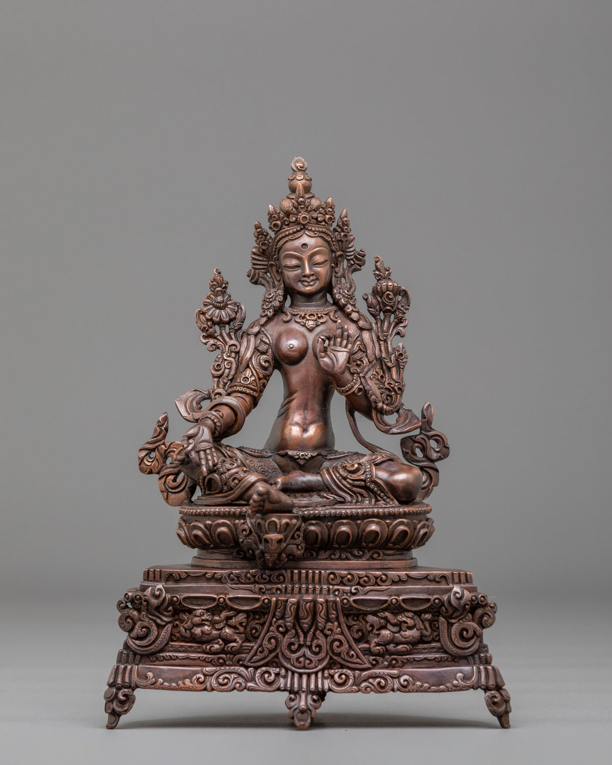 Green Tara Statue | Tibetan Buddhist Goddess Sculpture