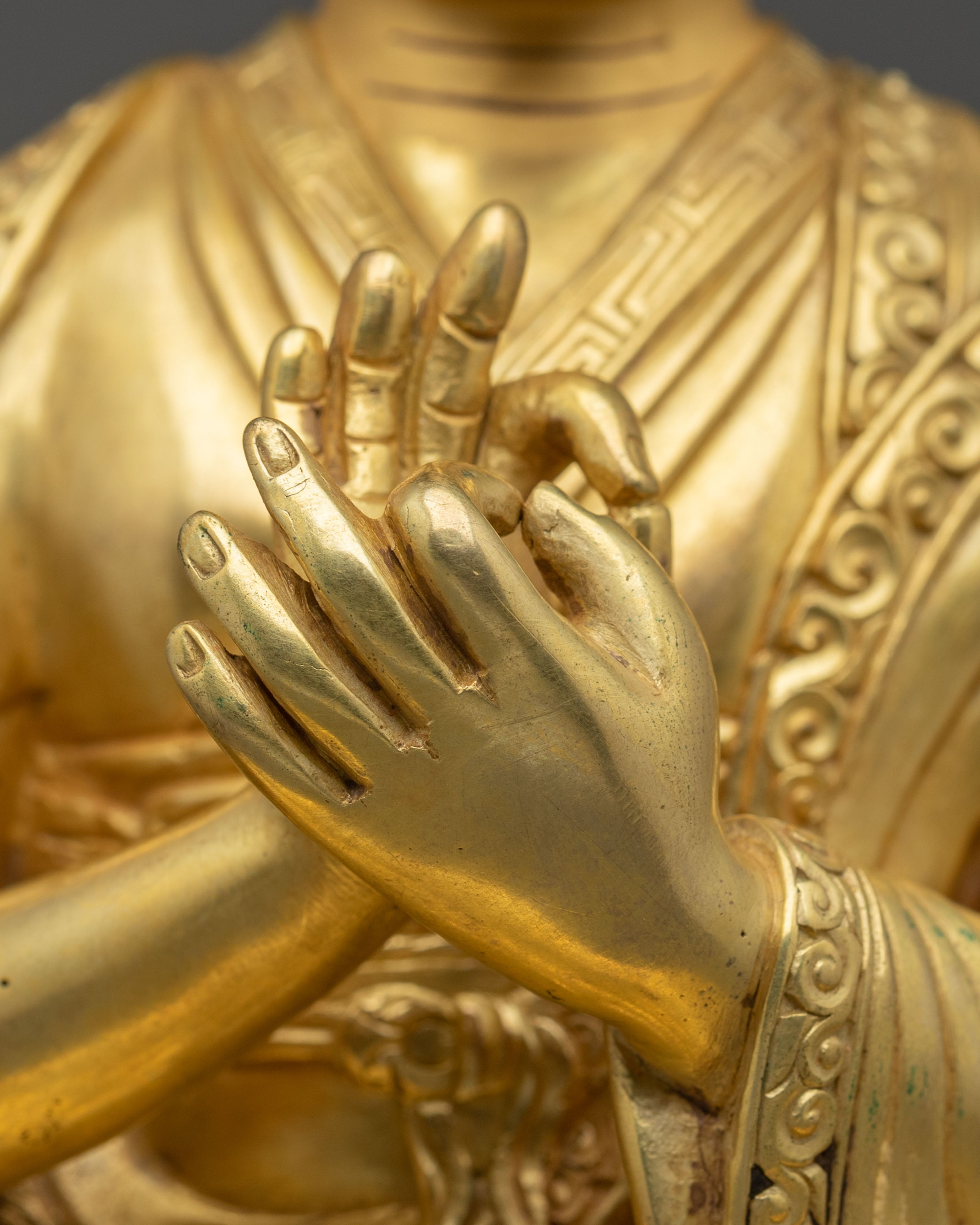 Karmapa Kagyu Tradition Statue | 24K Gold Gilded