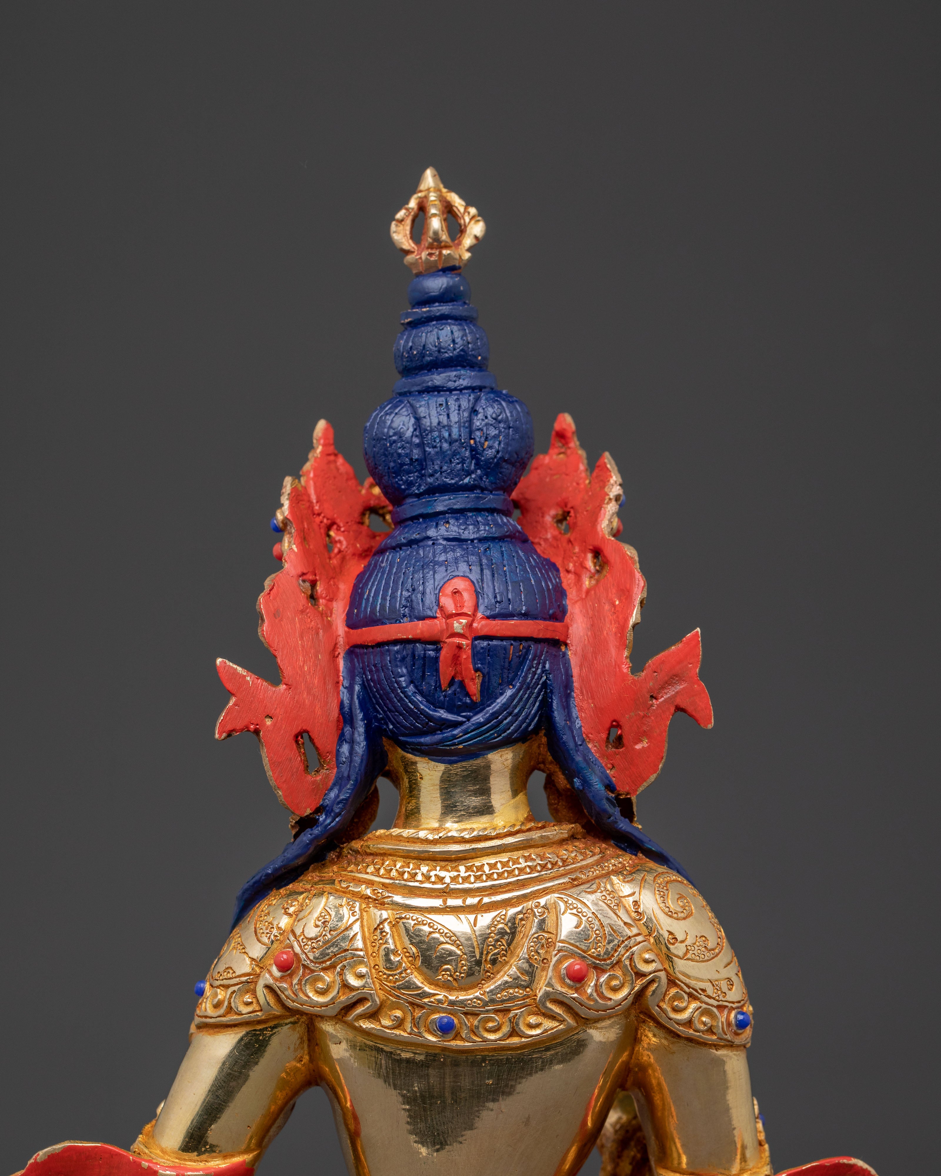 Vajrasattva Buddha | Handcrafted 24K Gold Gilded Statue