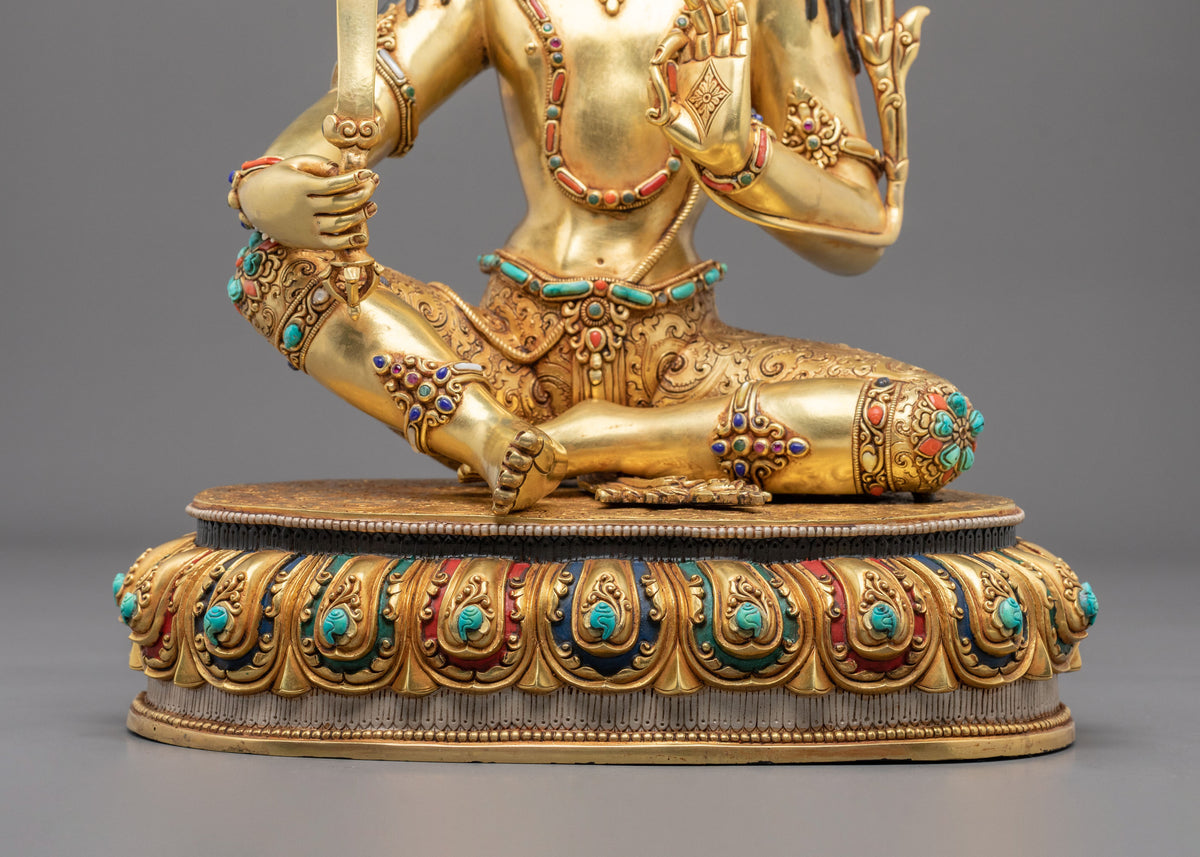Manjushri Flaming Sword of Truth Statue