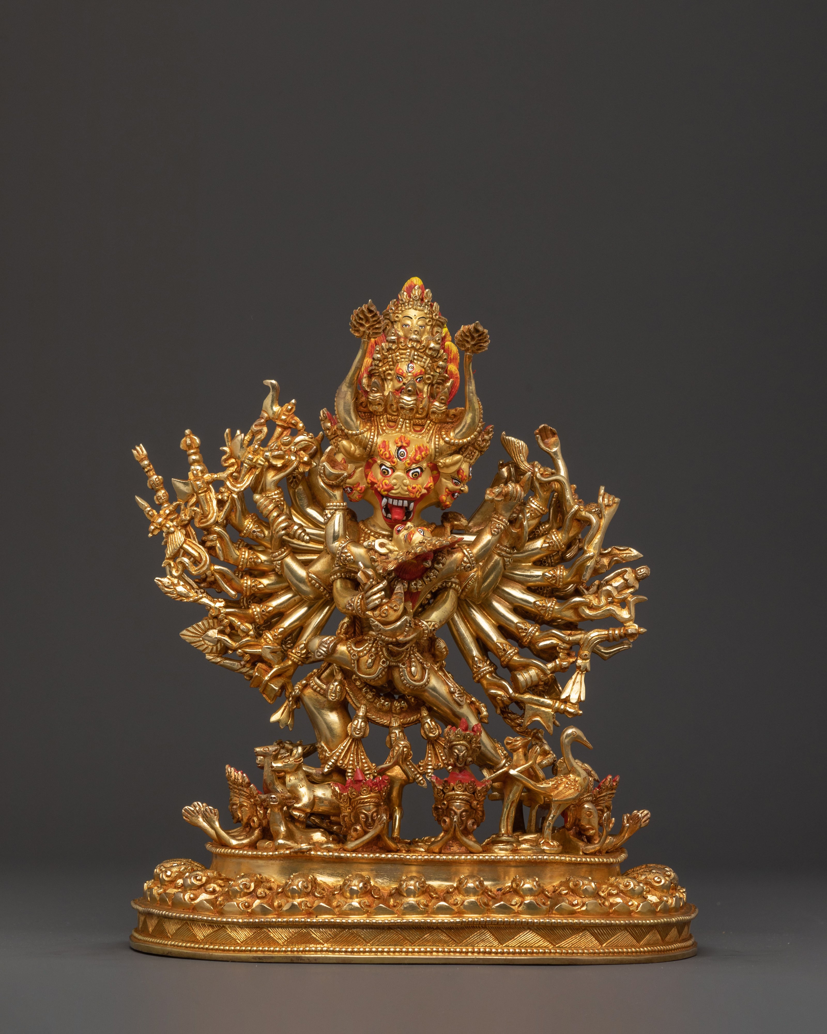 Yamantaka Statue With Consort | Meditational Deity