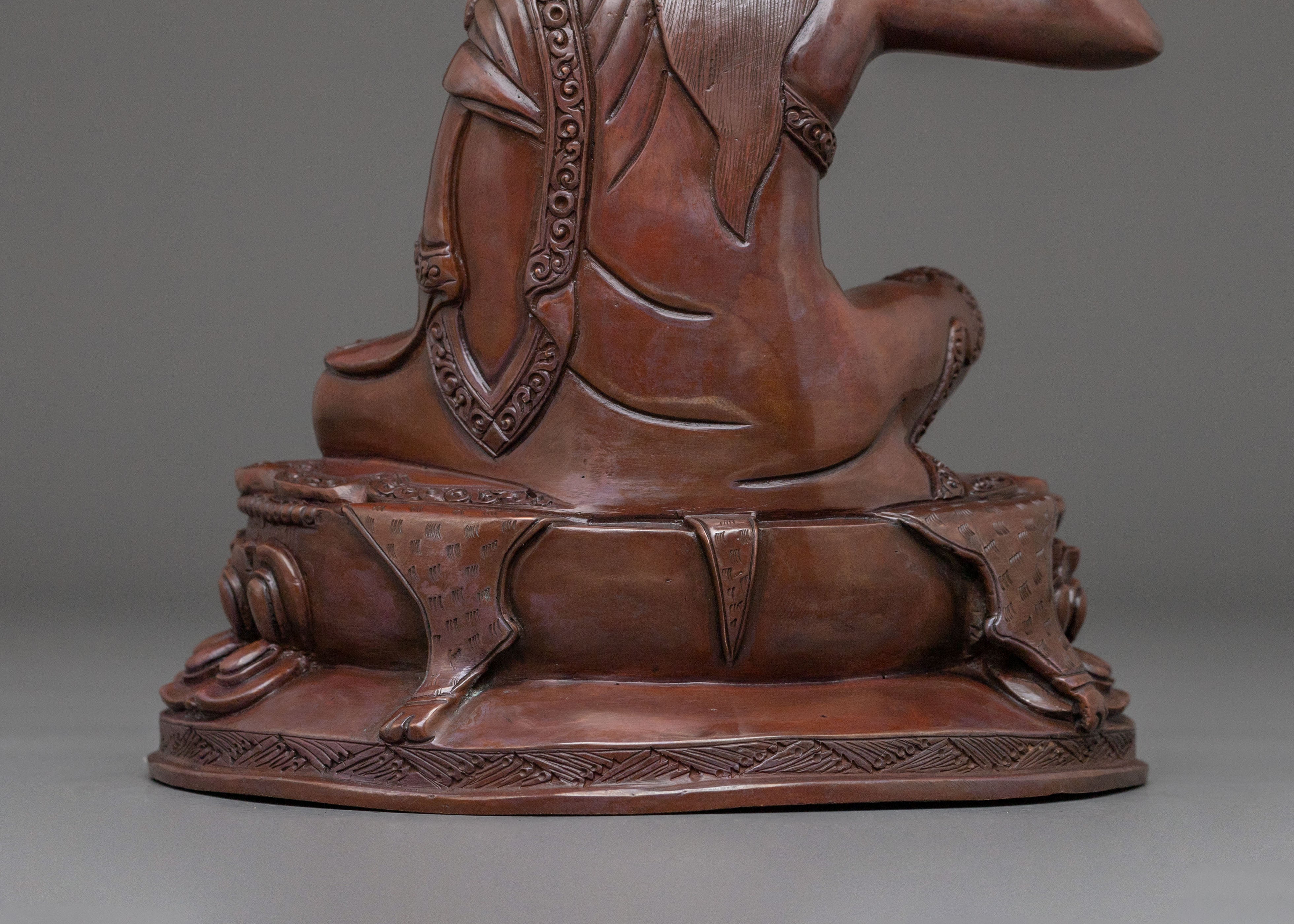 Tibetan Buddhist Master Milarepa Statue
