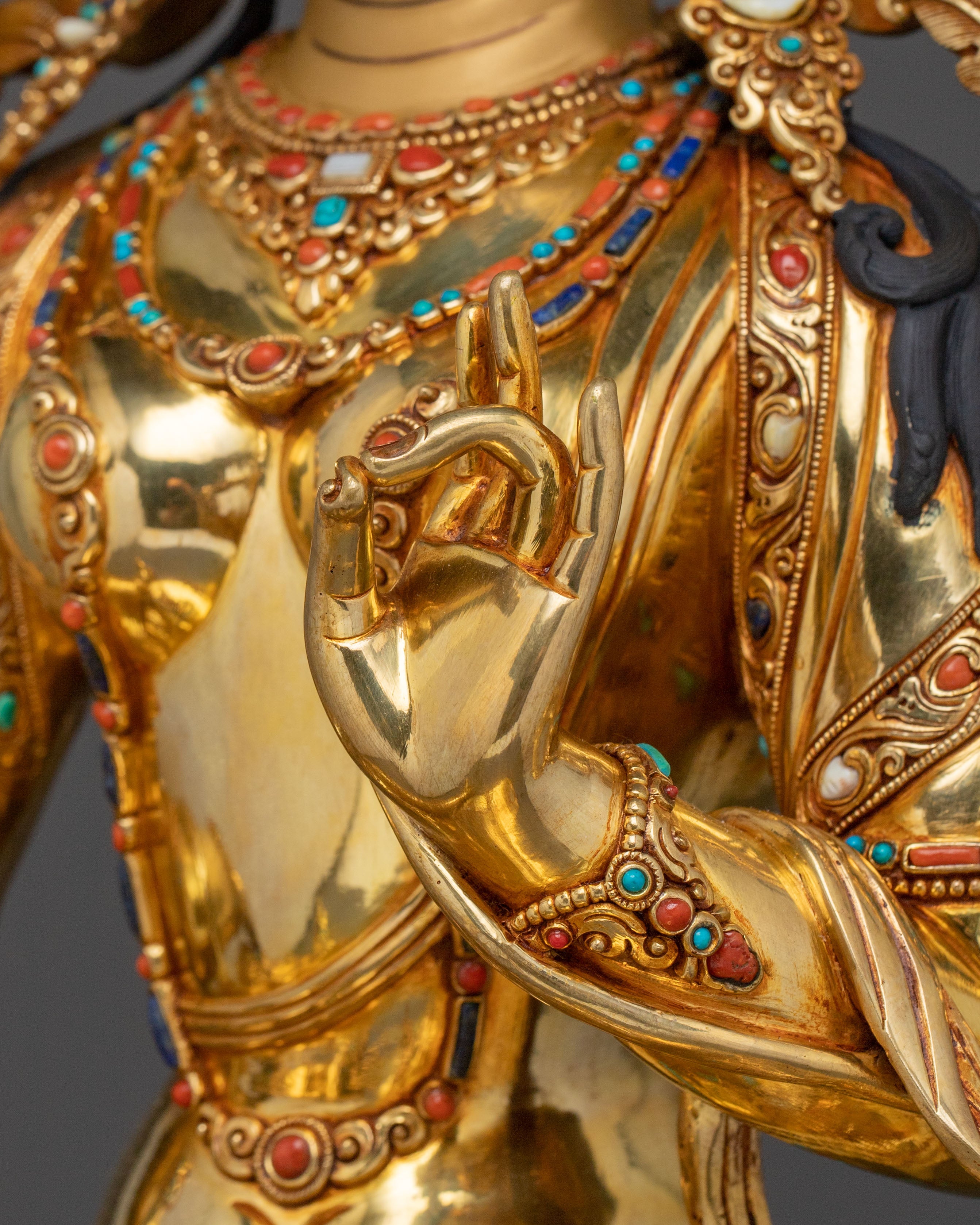 Green Tara Spiritual Statue | Tibetan Buddhist Goddess