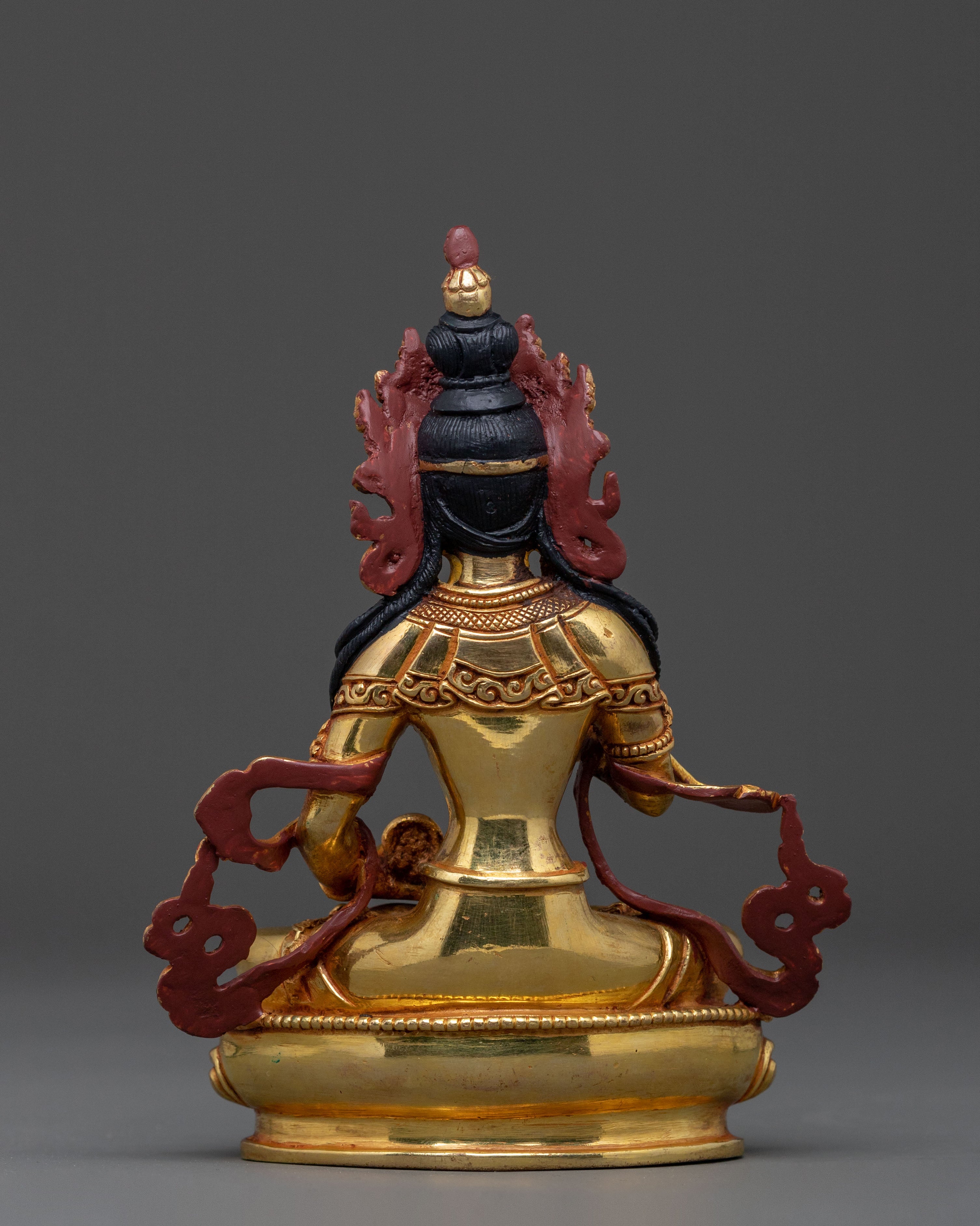 Vajrasattva Golden Statue: White Purity Deity