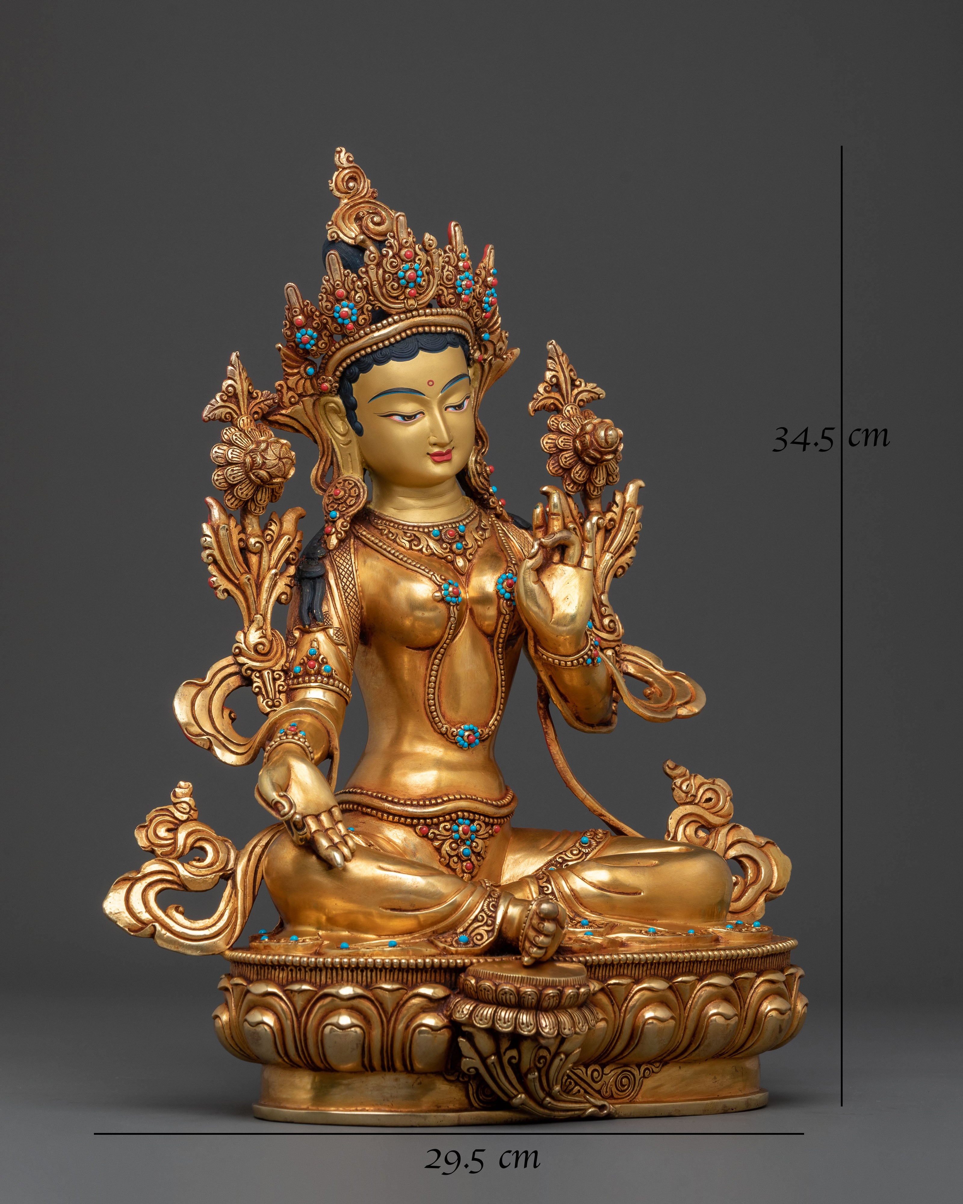 Green Tara Statue of Compassion | Spiritual Icon